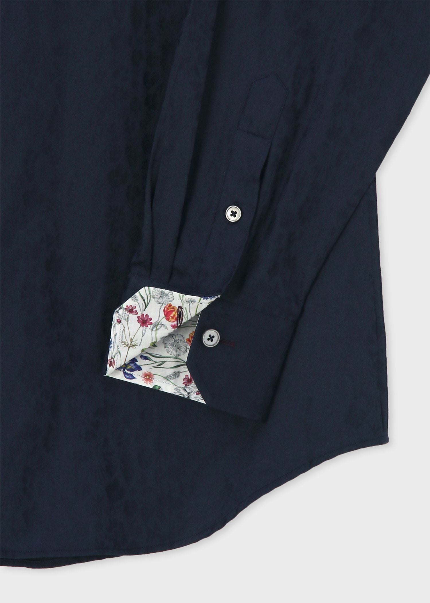 フローラルジャカード ドレスシャツ