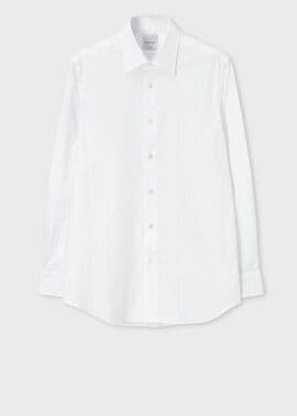 フローラルジャカード ドレスシャツ