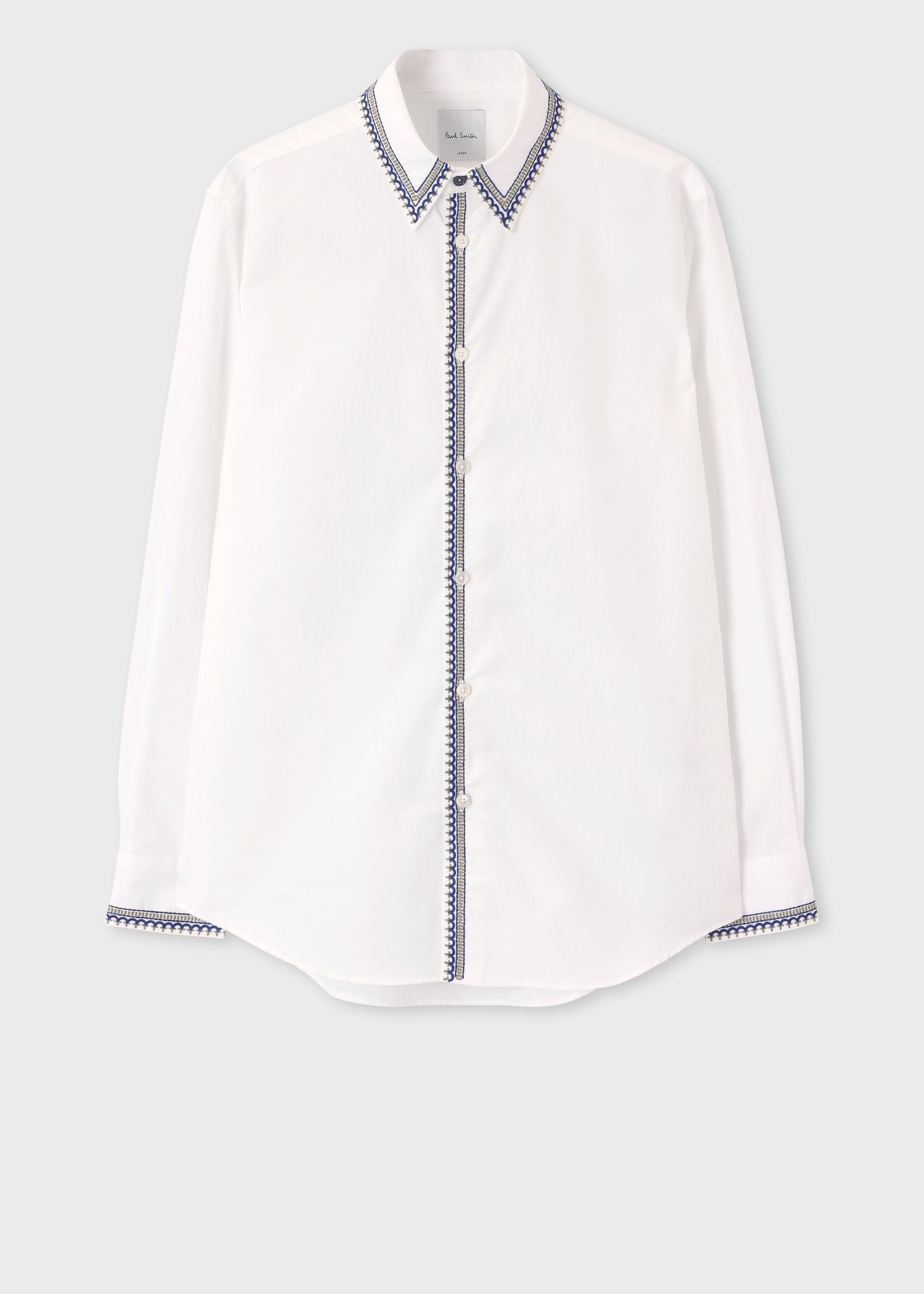 エンブロイダリードエッジ ブロードシャツ