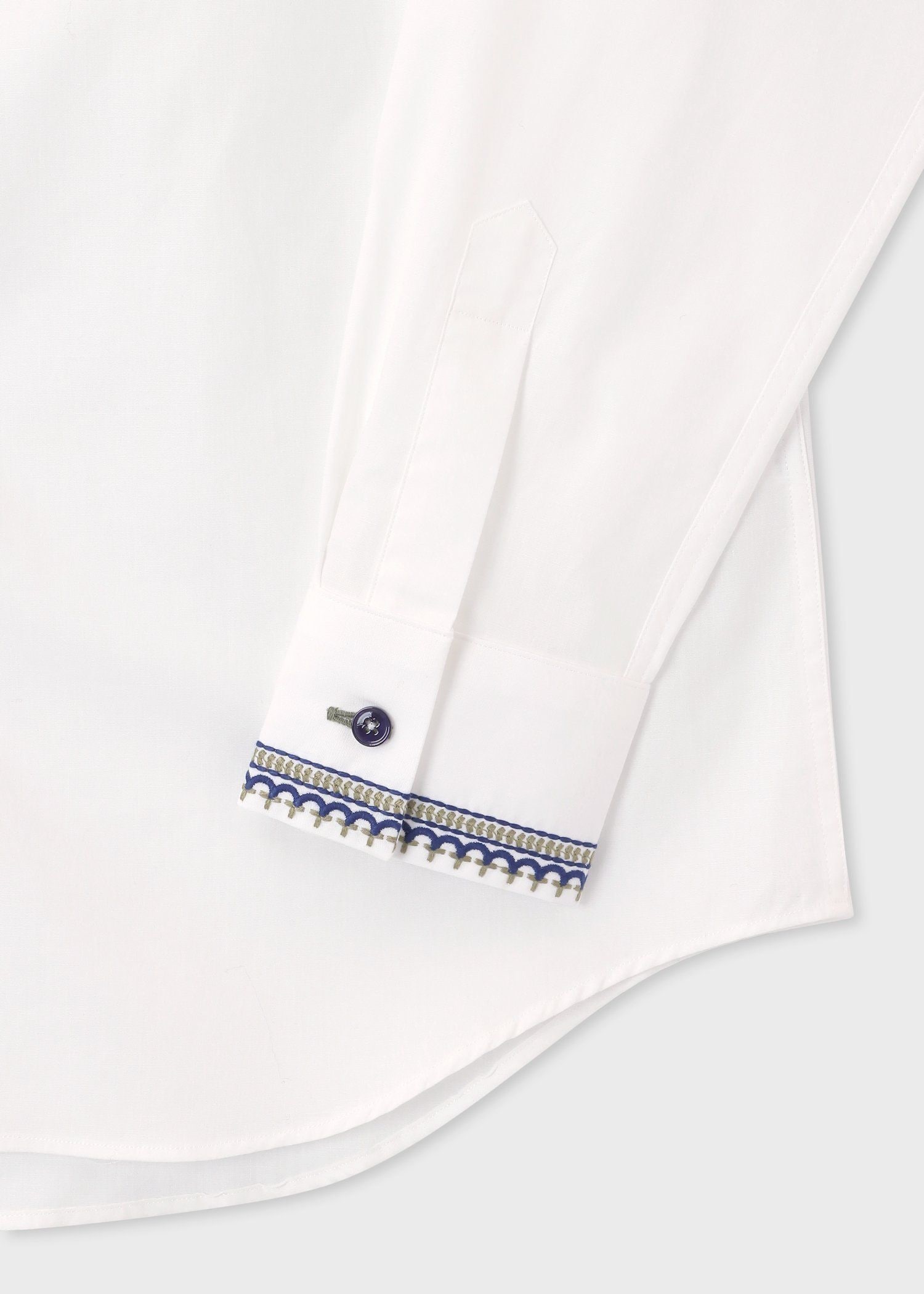 エンブロイダリードエッジ ブロードシャツ