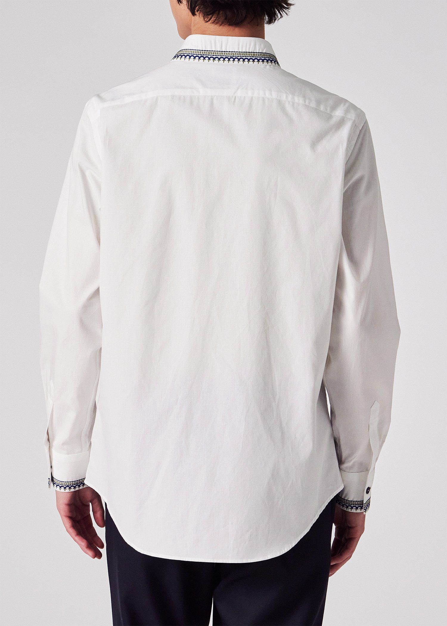 エンブロイダリードエッジ ブロードシャツ