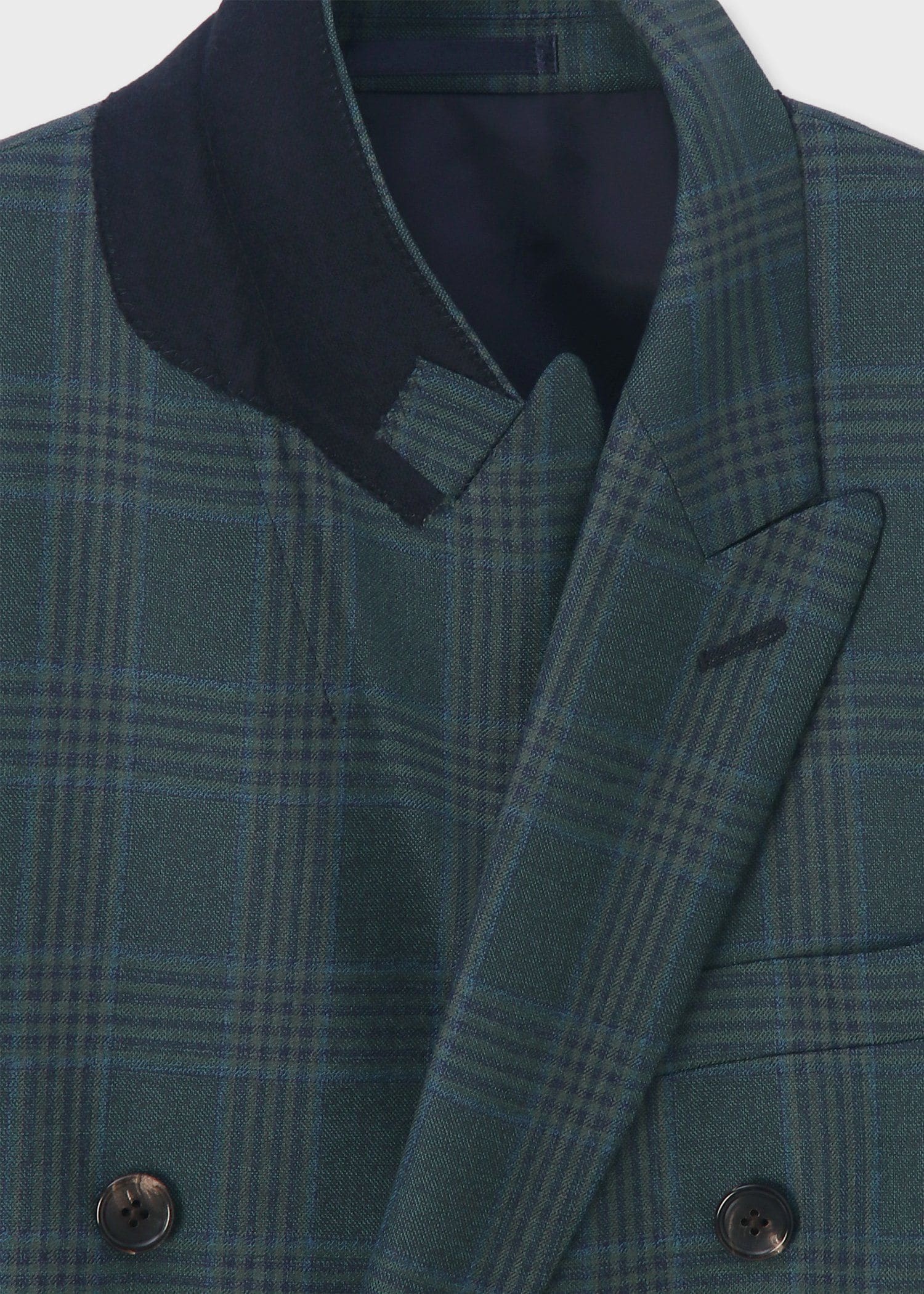 トーナルチェック ダブルブレスト ジャケット