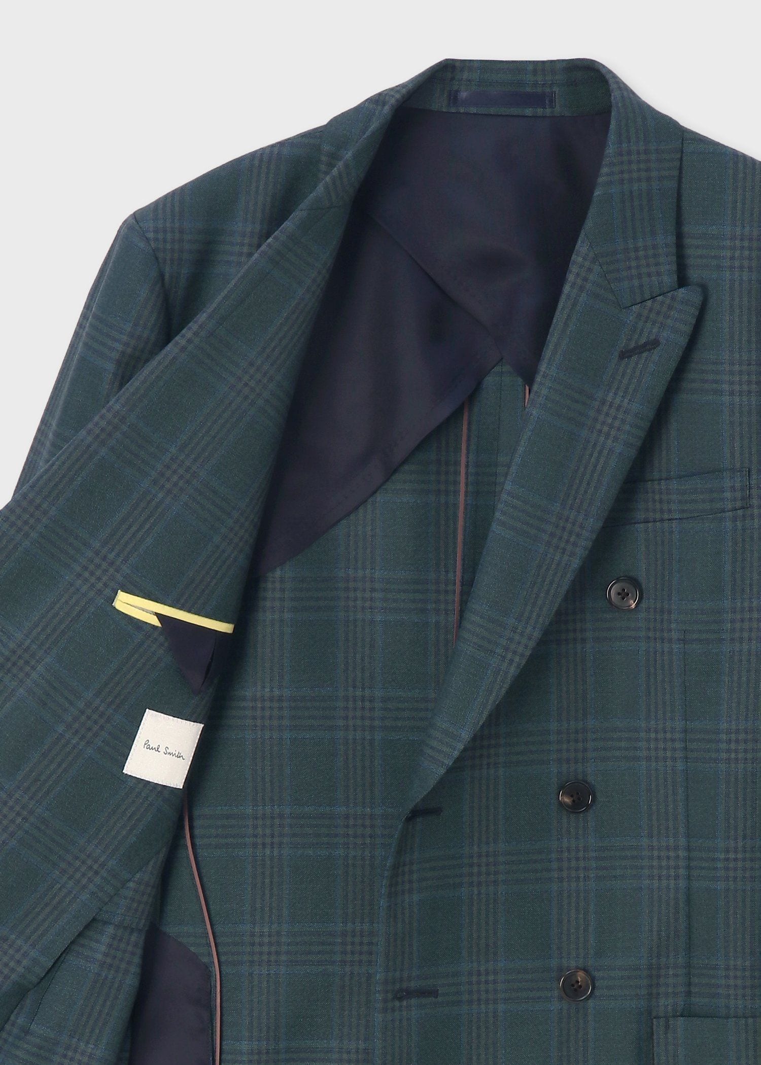 トーナルチェック ダブルブレスト ジャケット