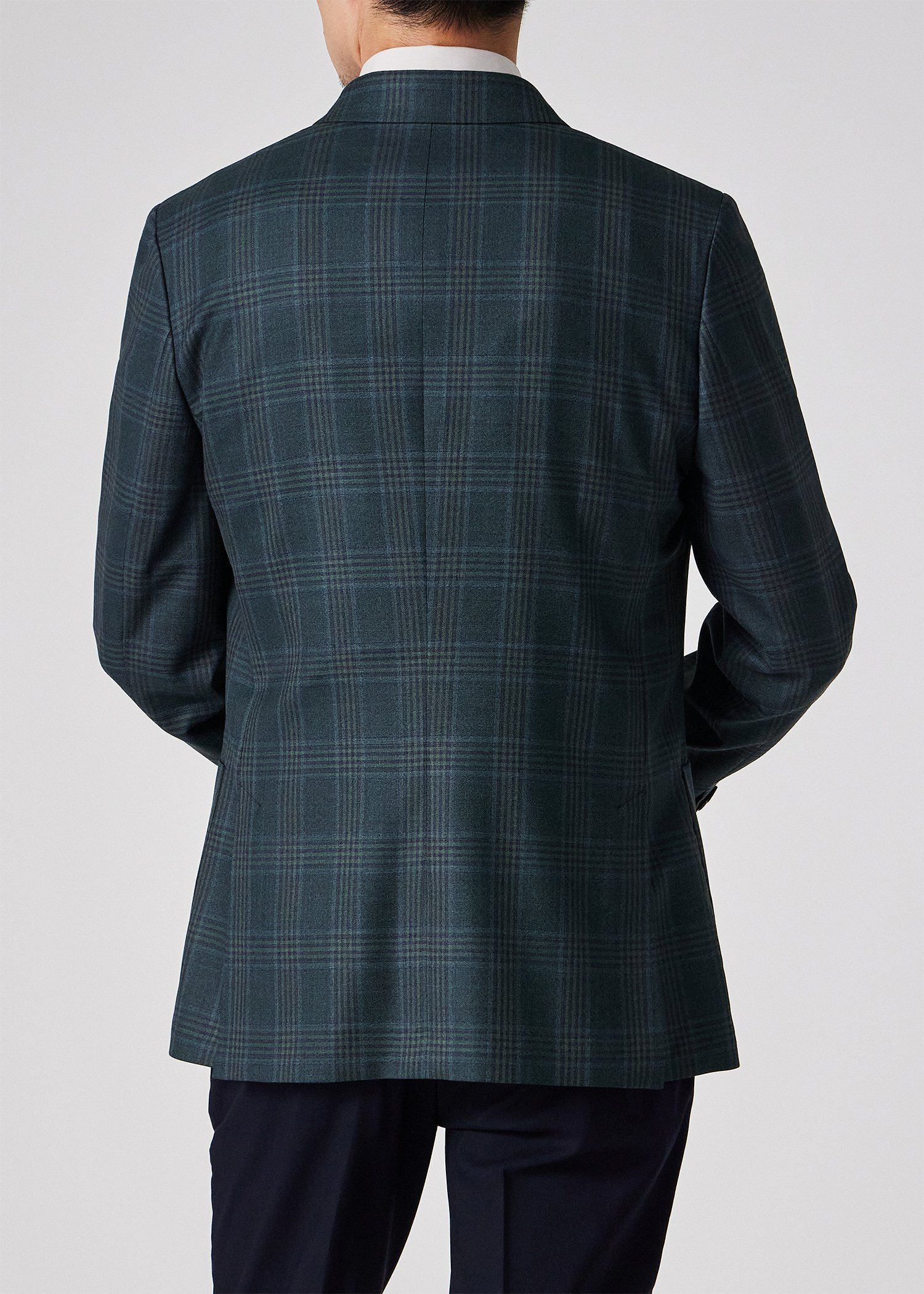 トーナルチェック ダブルブレスト ジャケット