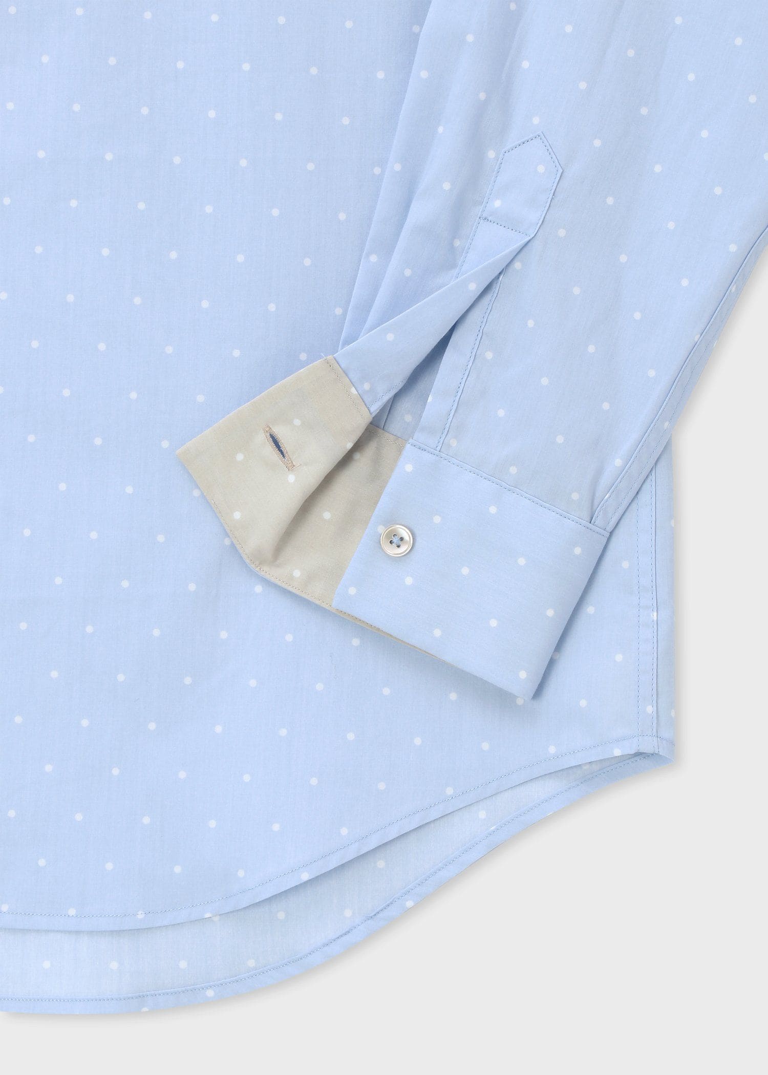 ポルカドット プリントシャツ