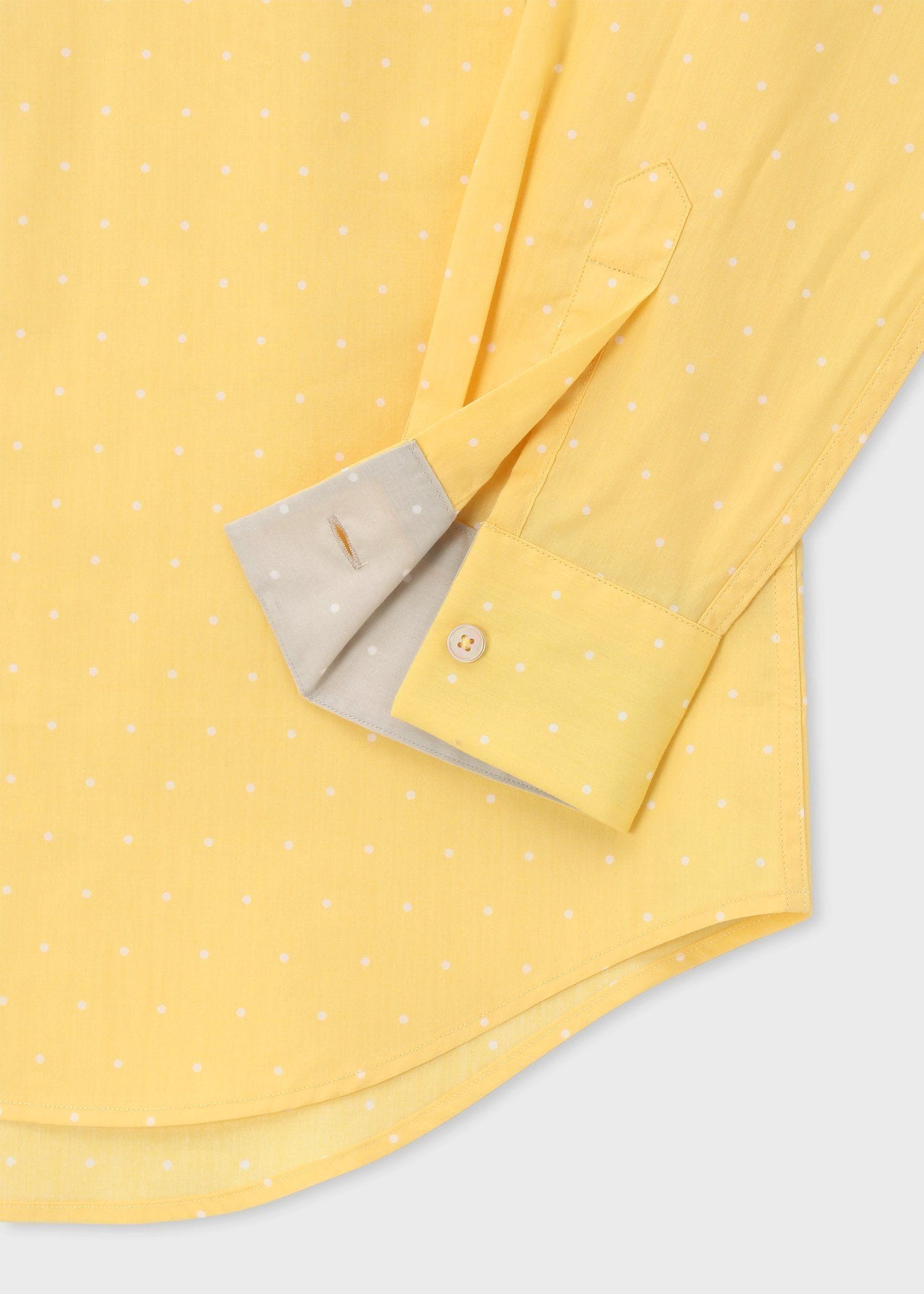 ポルカドット プリントシャツ