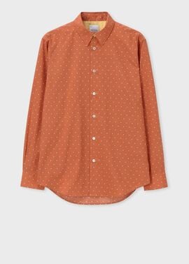 ポルカドット プリントシャツ