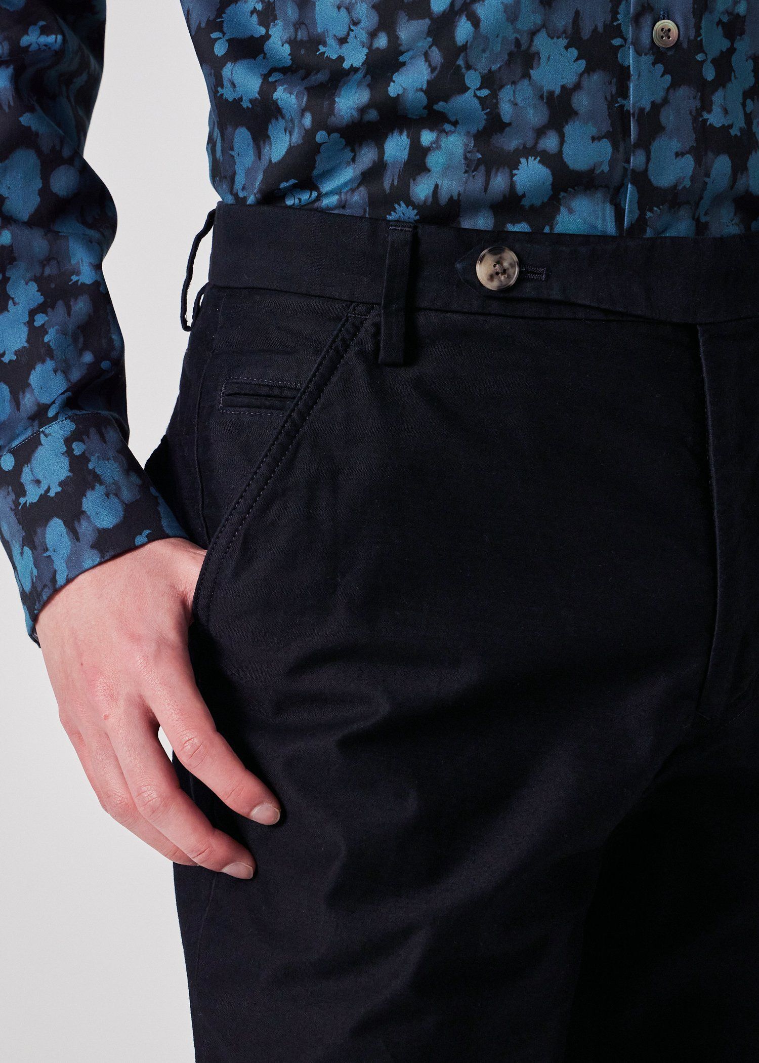 ライトモールスキン テーパード トラウザーズ