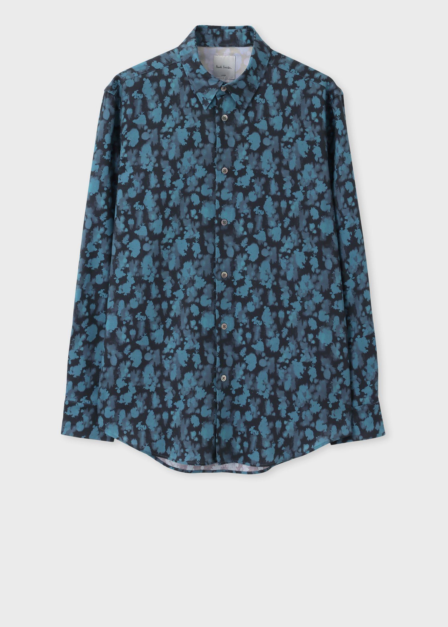 "Silhouette Rain" プリントシャツ