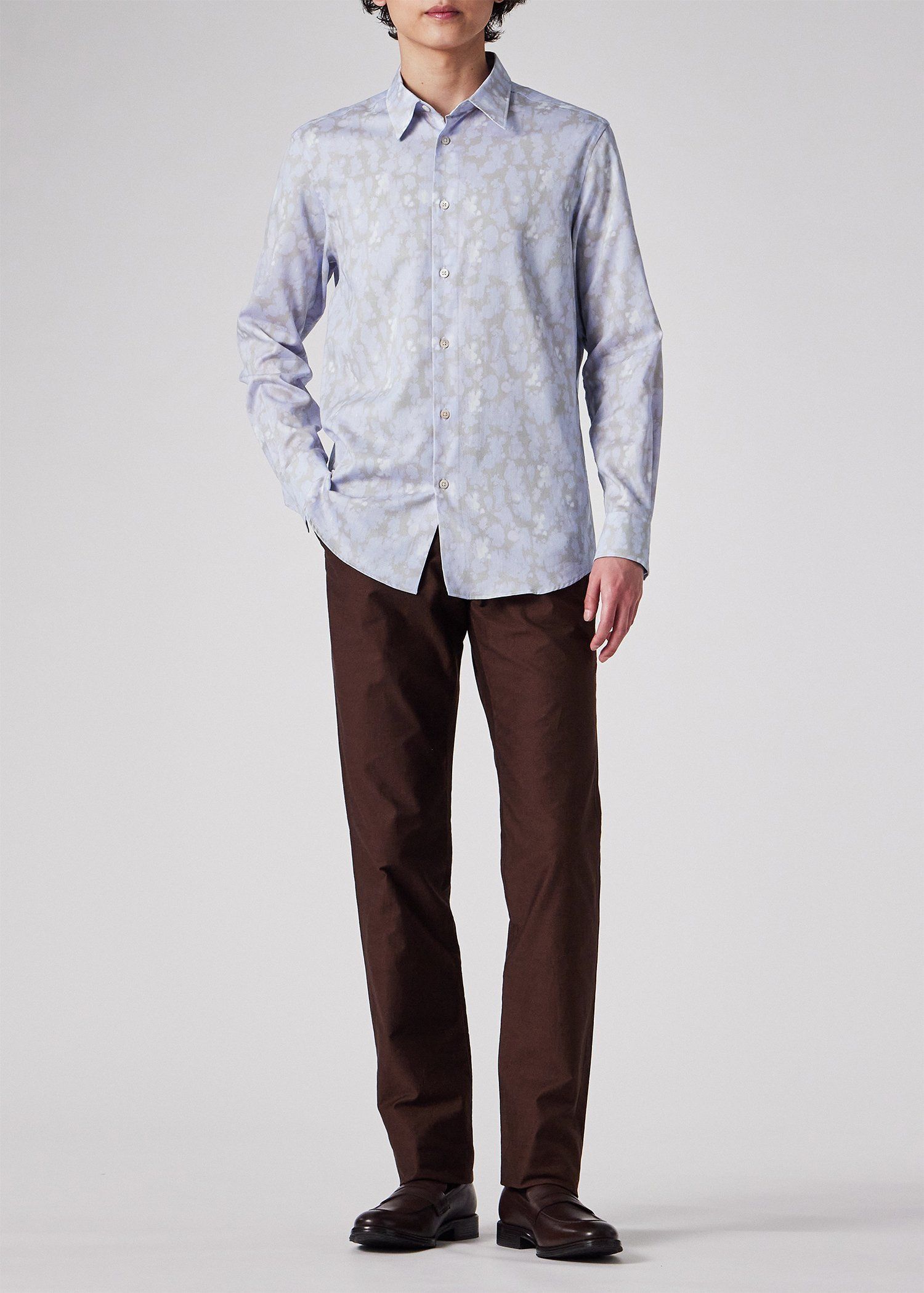 "Silhouette Rain" プリントシャツ