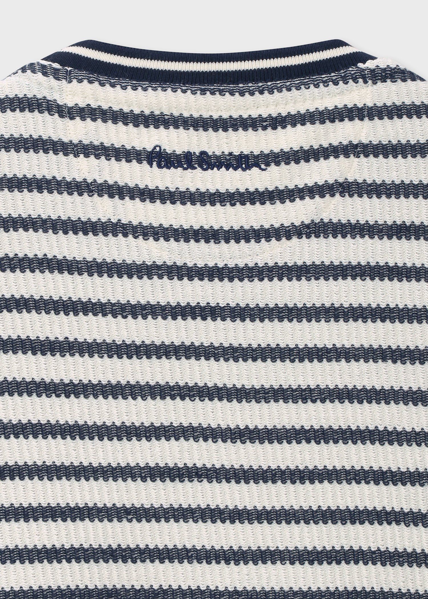 ジャカード ボーダー 半袖カットソー