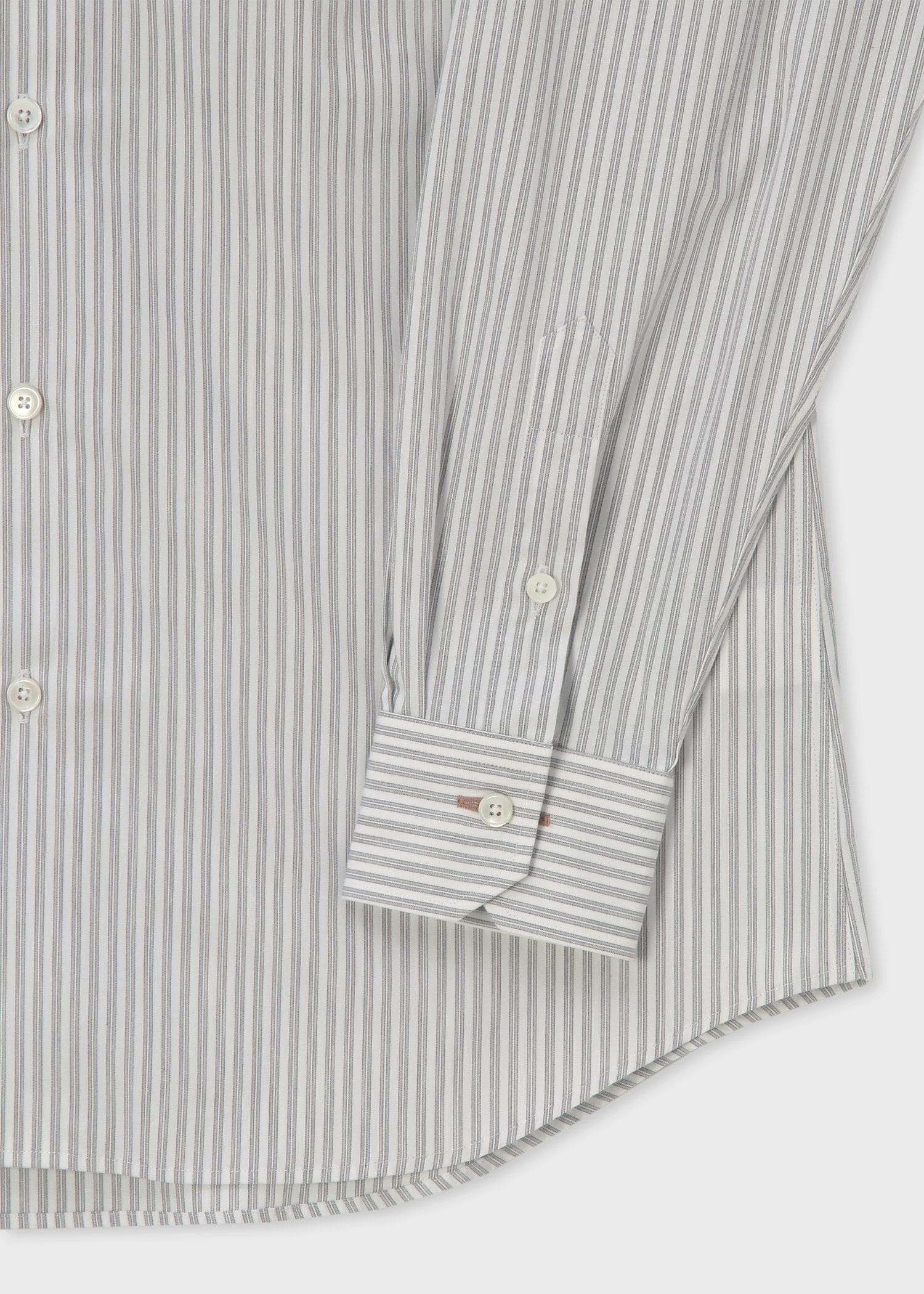 シックシンストライプ ドレスシャツ