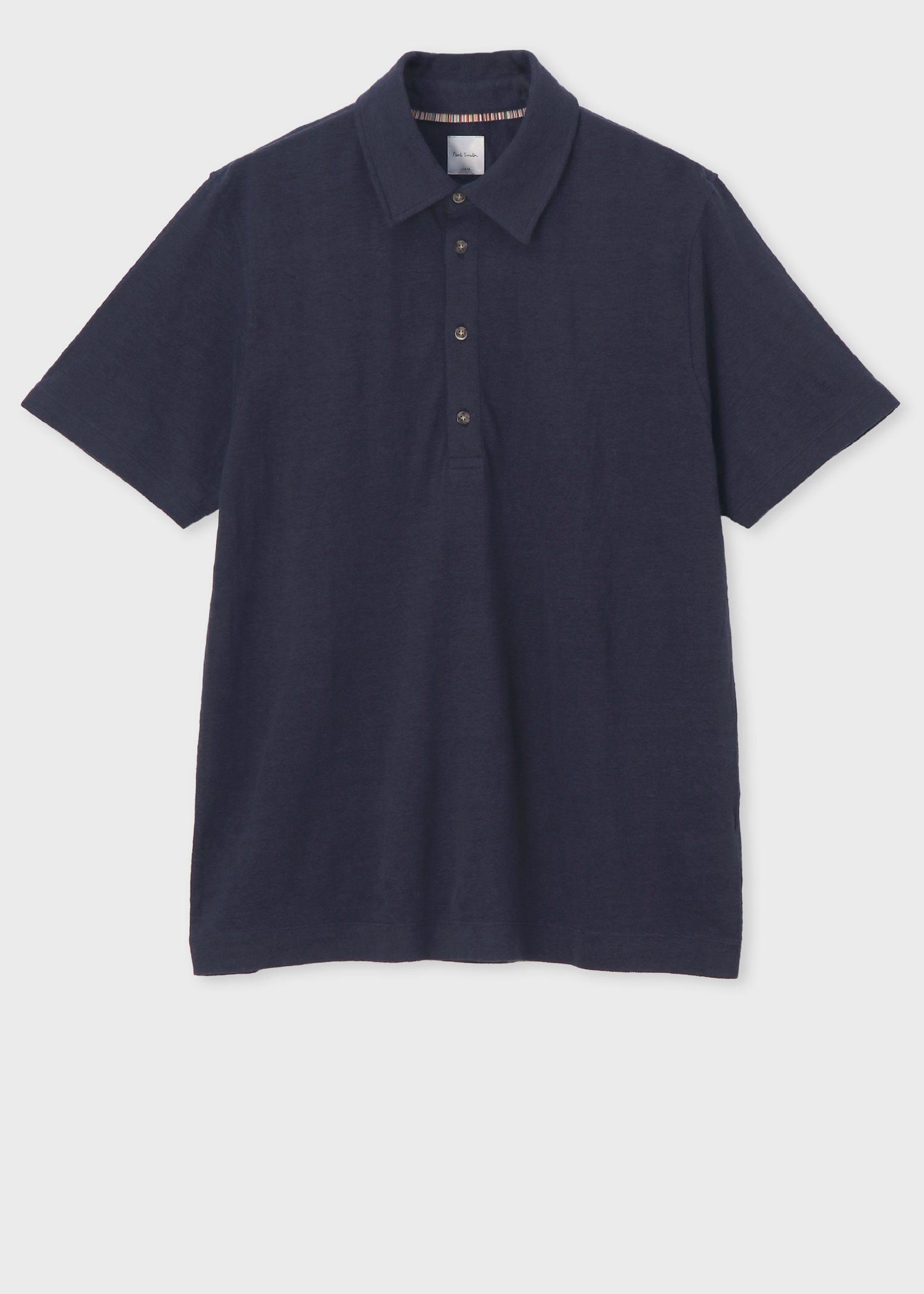 カラーリネン 鹿の子 ポロシャツ