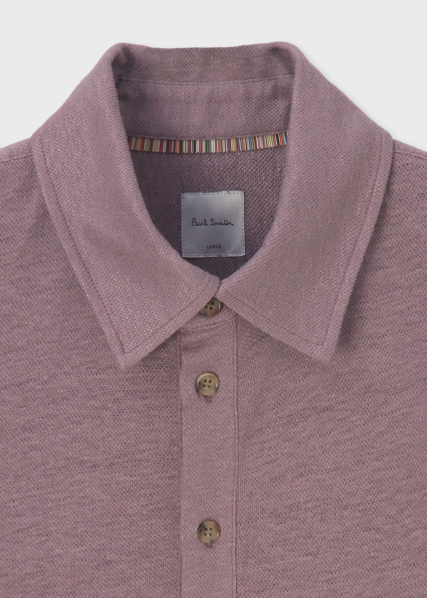 カラーリネン 鹿の子 ポロシャツ