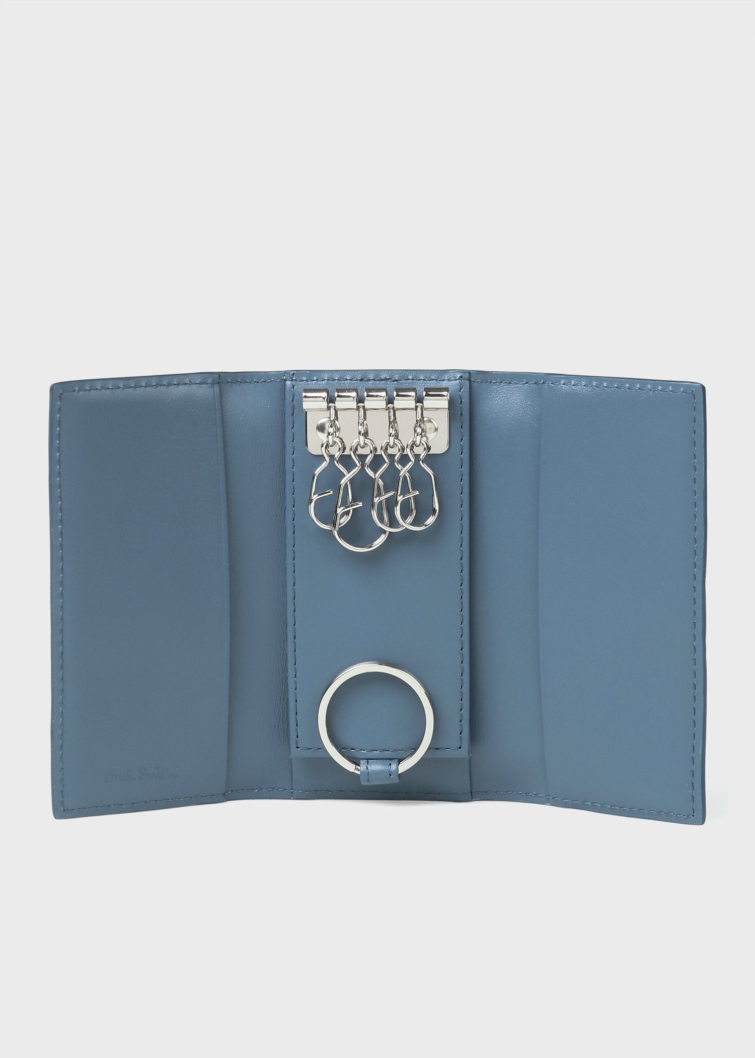 シグネチャーストライプタブ キーケース