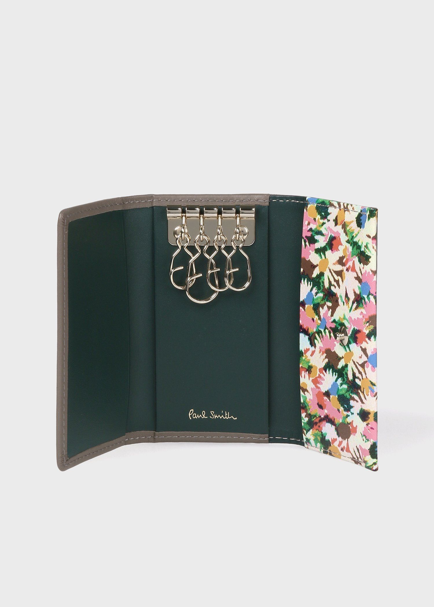 マーガレットプリントトリム キーケース