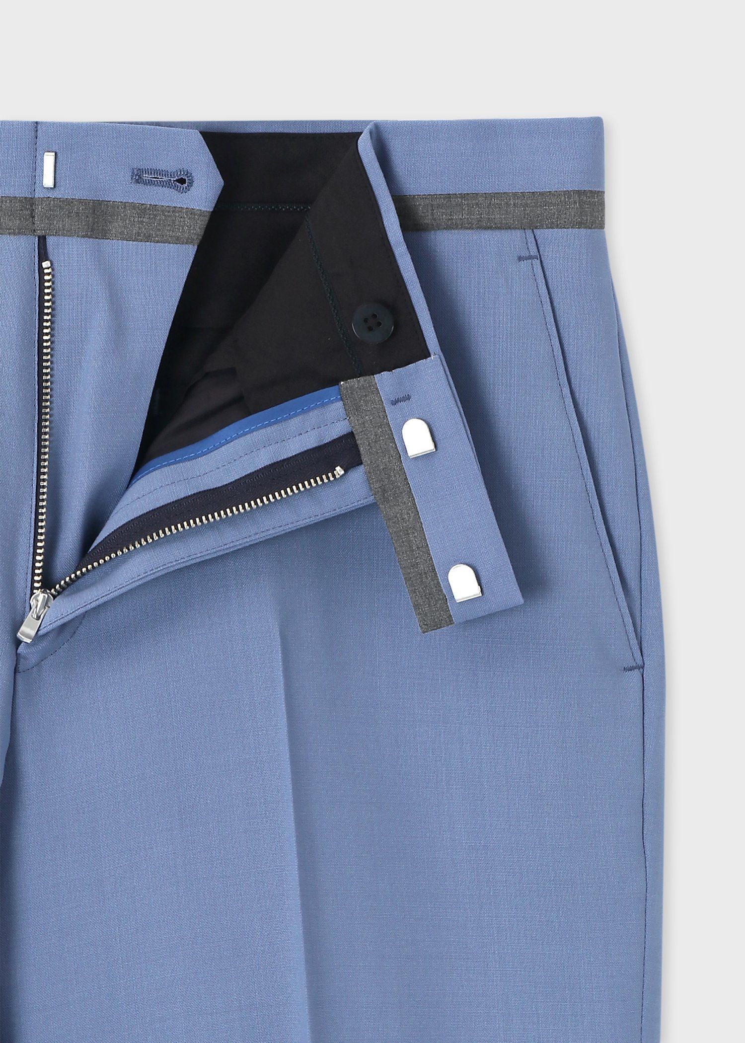 カラーウール テーパードトラウザーズ