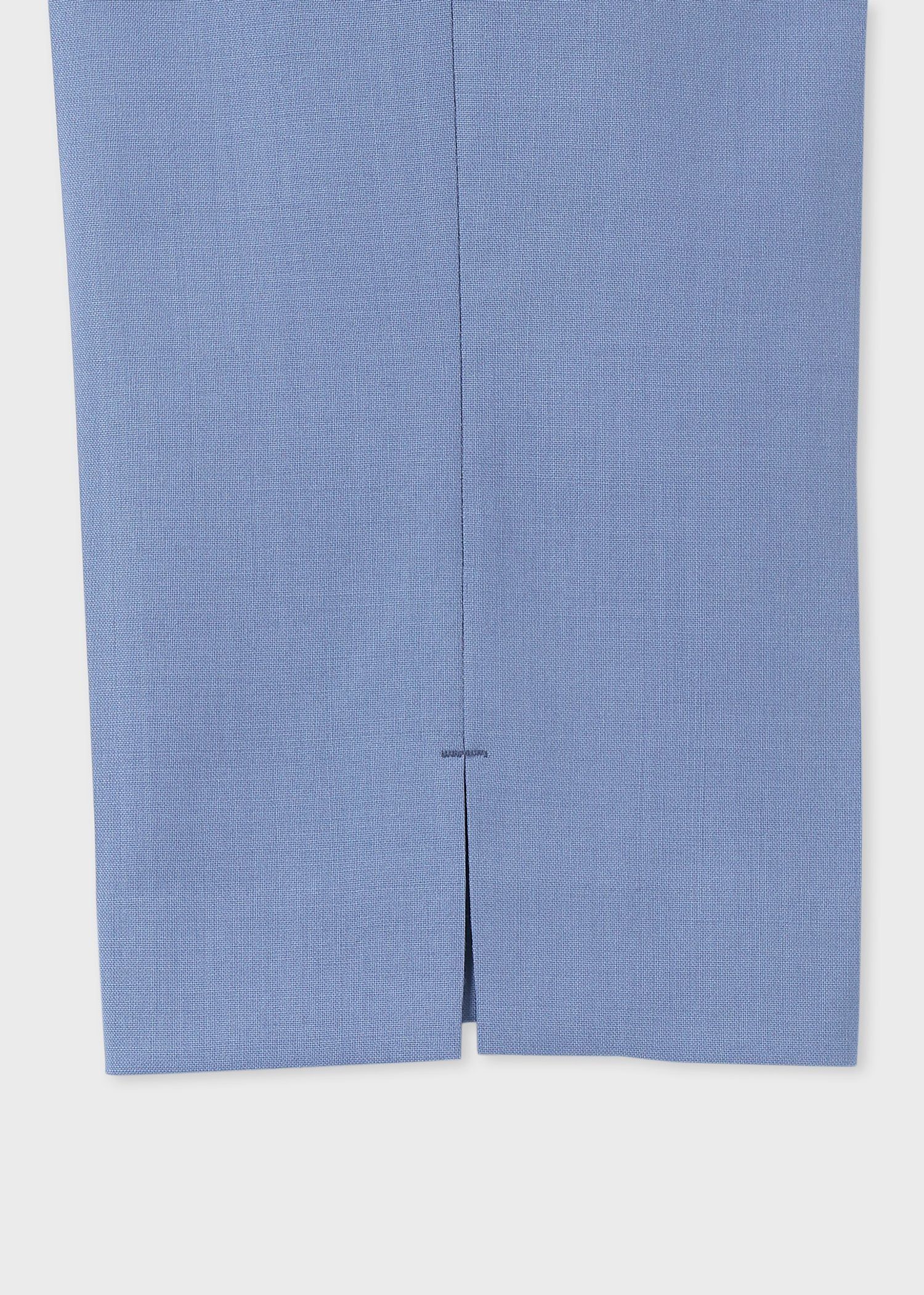 カラーウール テーパードトラウザーズ