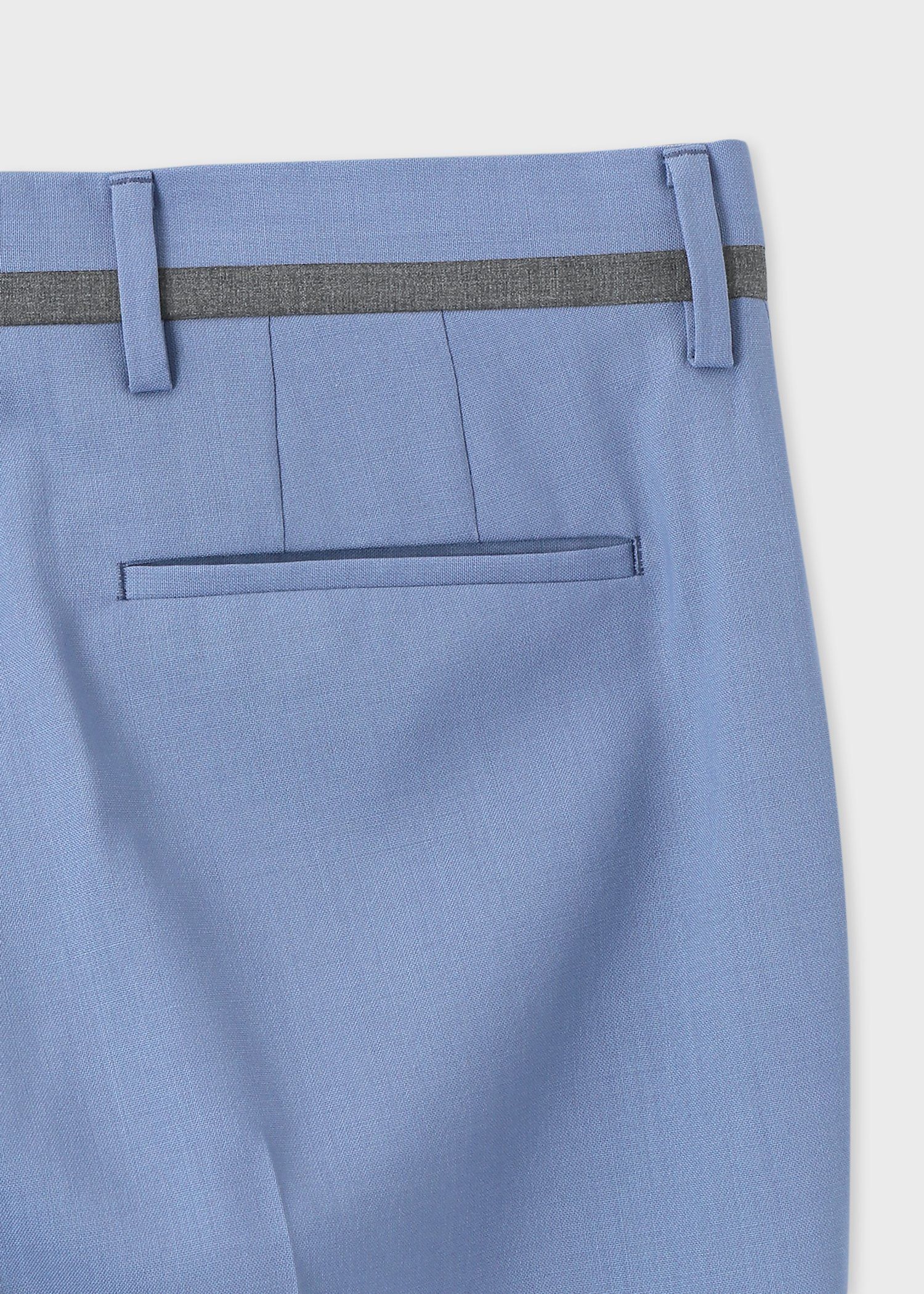 カラーウール テーパードトラウザーズ