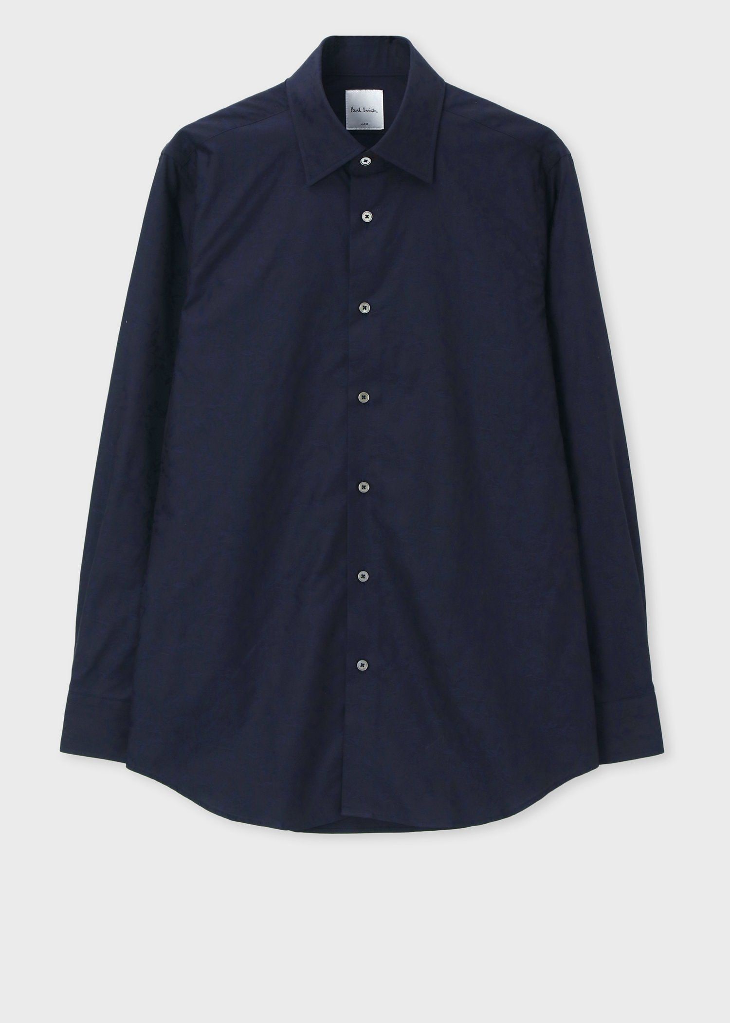 "Ink floral"ジャカード ドレスシャツ