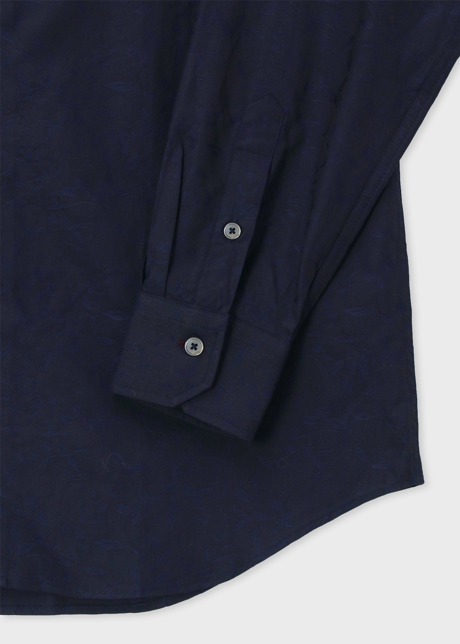 "Ink floral"ジャカード ドレスシャツ