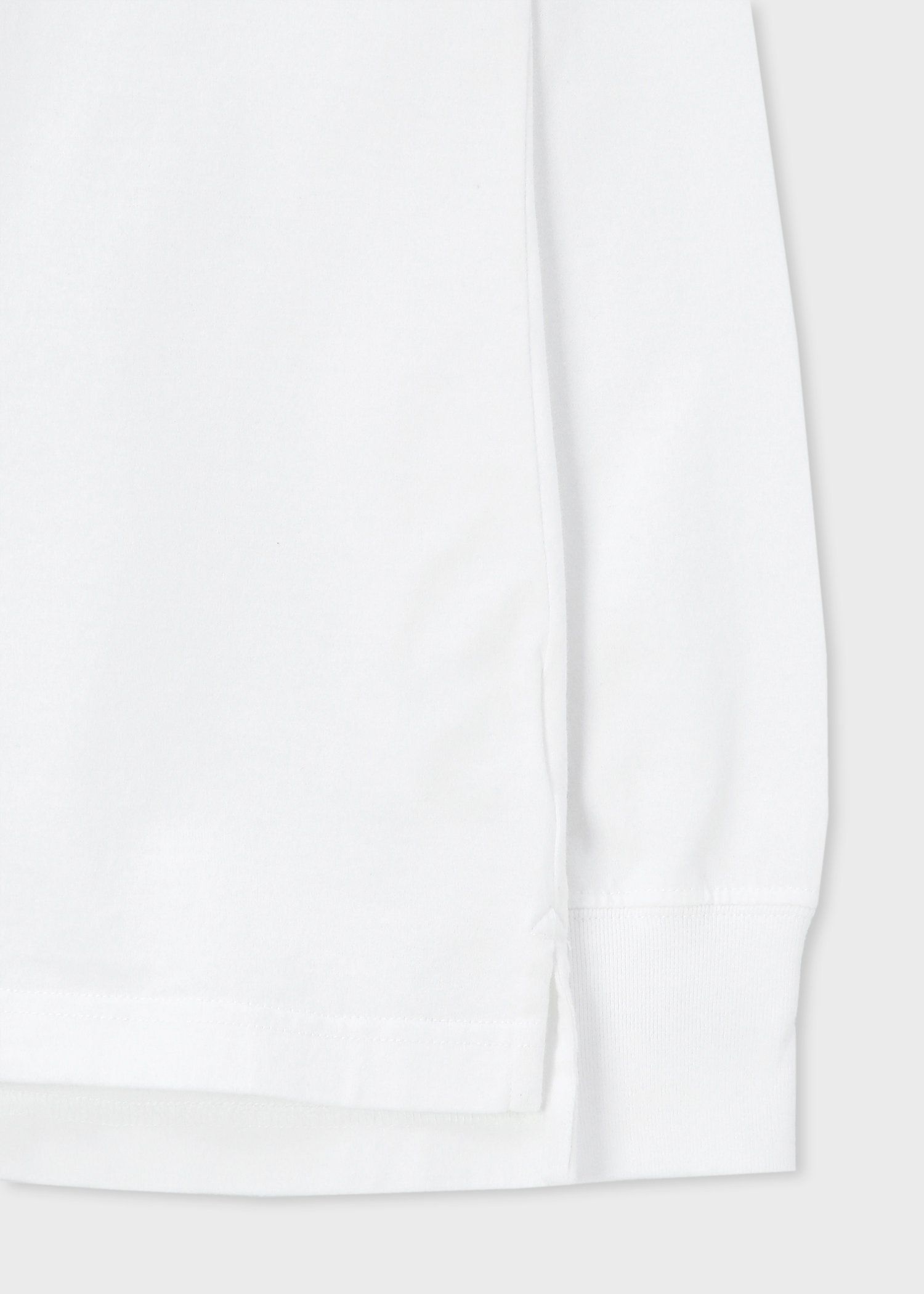 "Dominos Zebra" プリント長袖Tシャツ