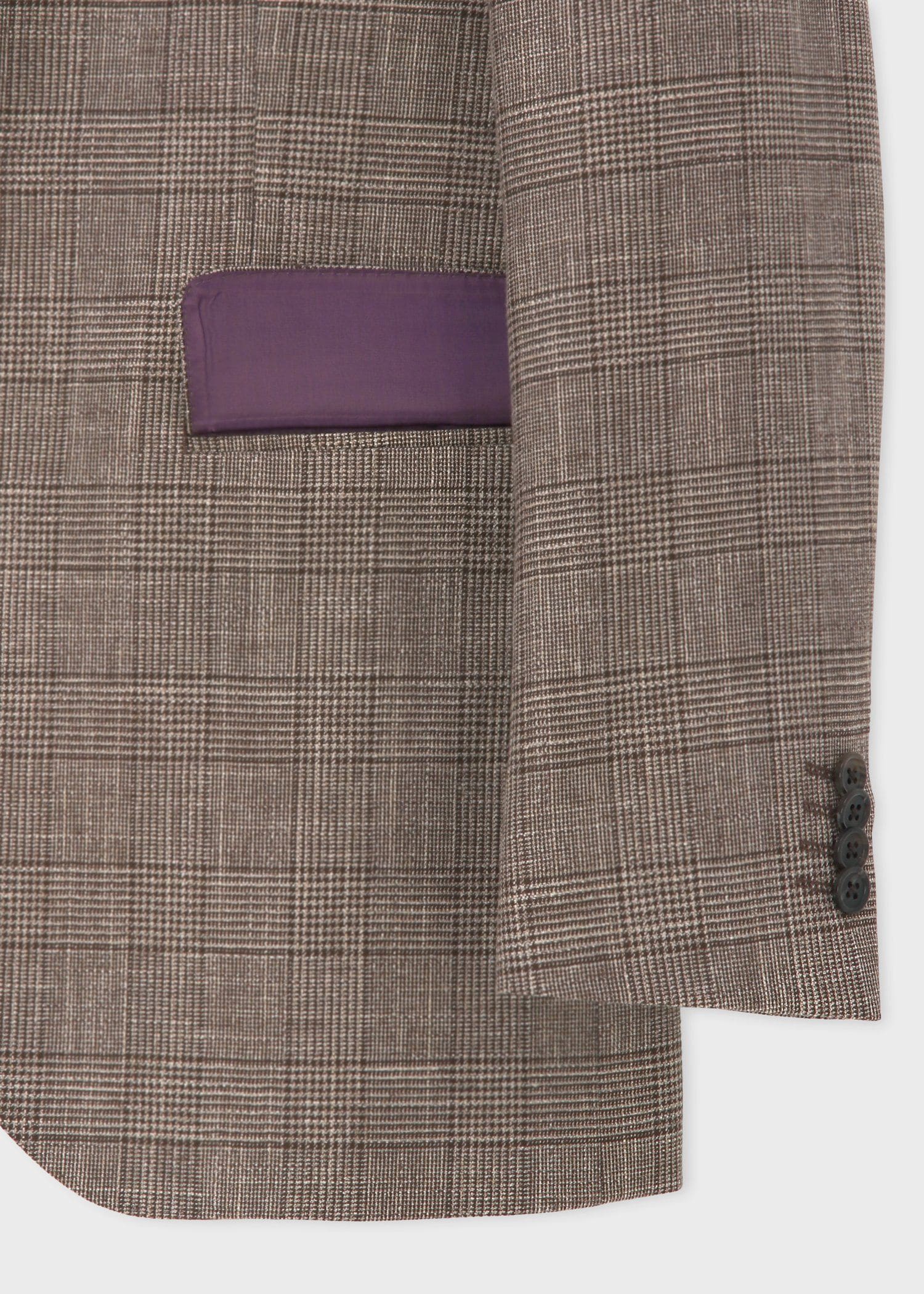 グレンチェック ミックステクスチャー 2Bジャケット