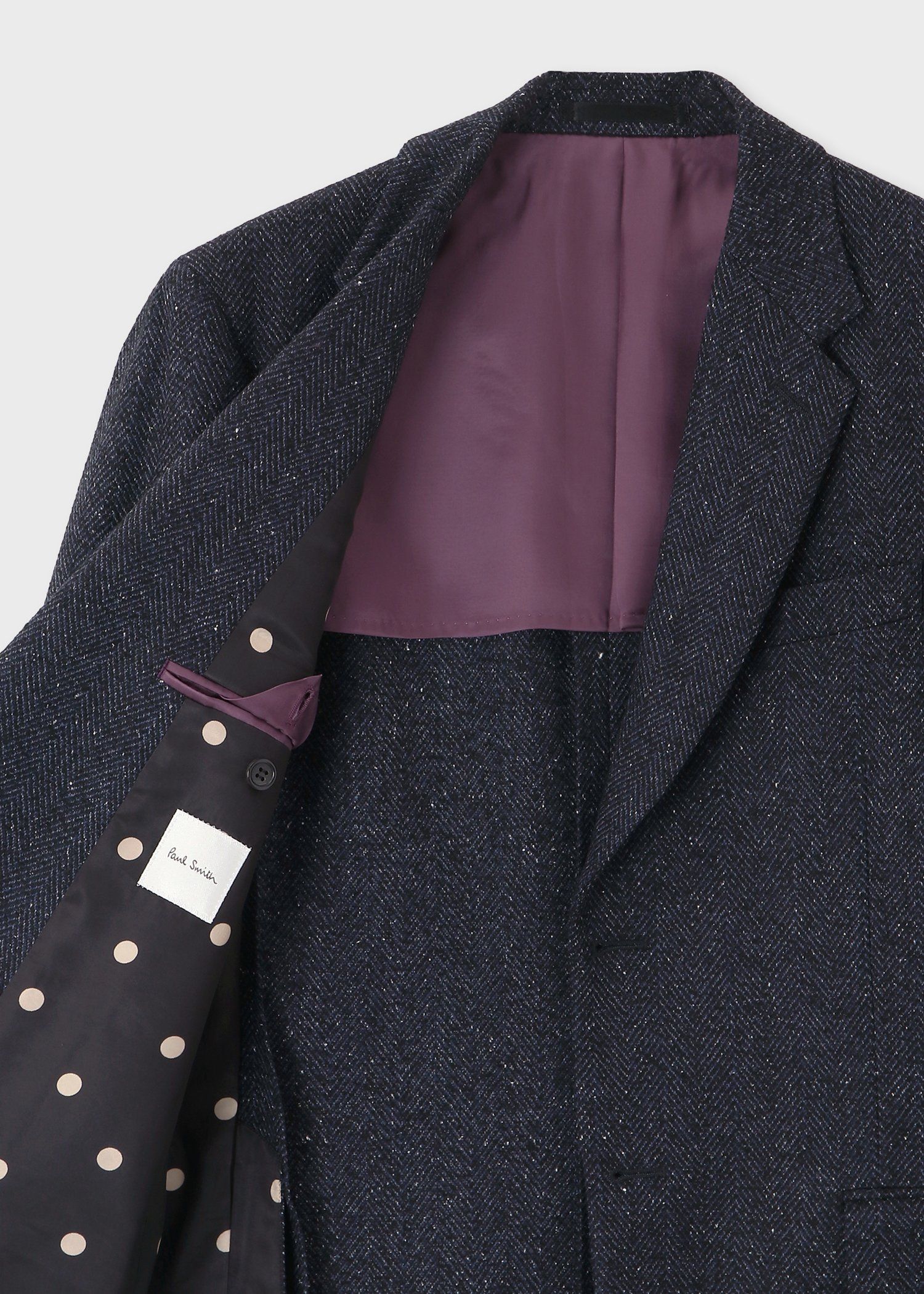 テクスチャード ヘリンボーン 2B ジャケット