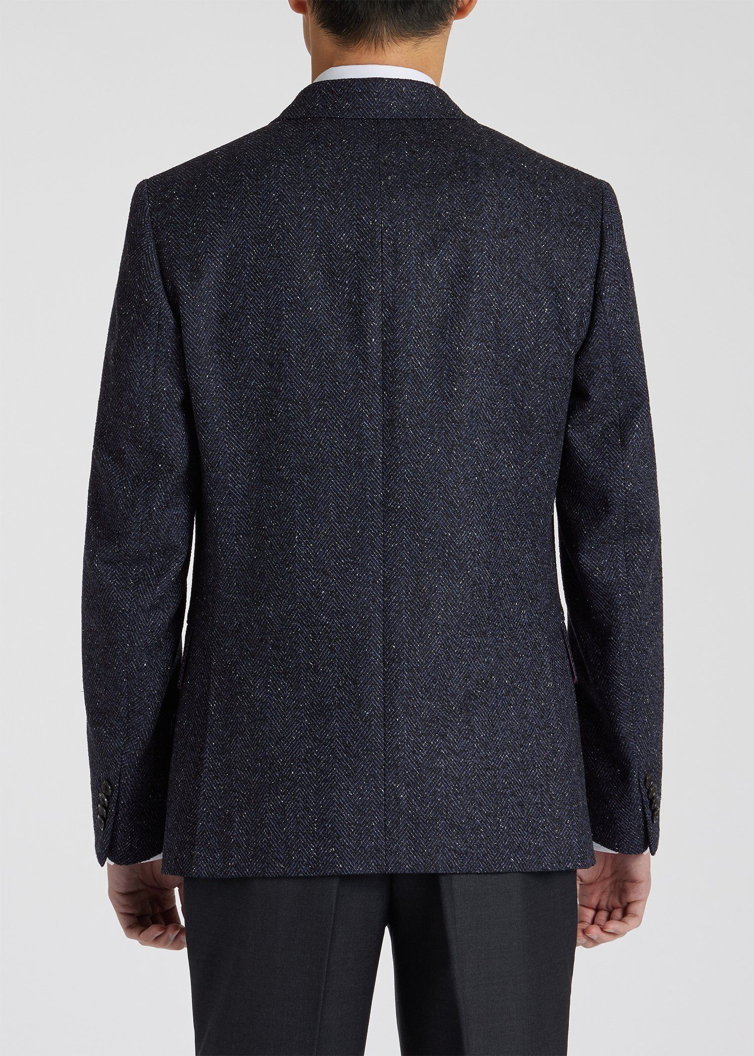 テクスチャード ヘリンボーン 2B ジャケット