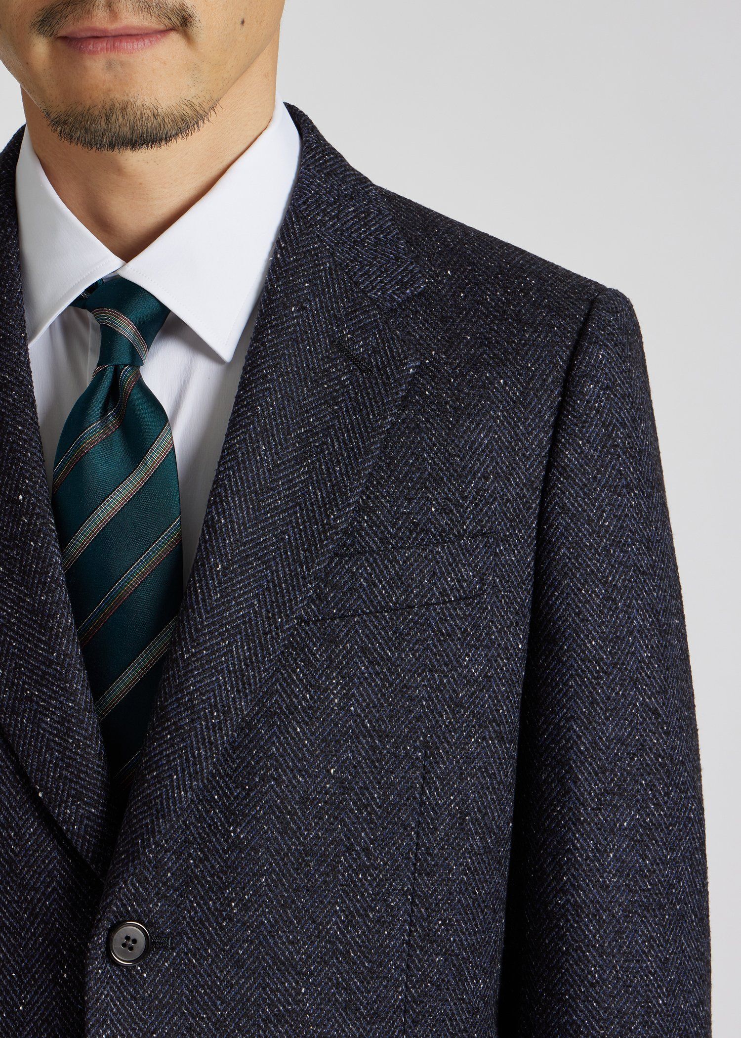 テクスチャード ヘリンボーン 2B ジャケット