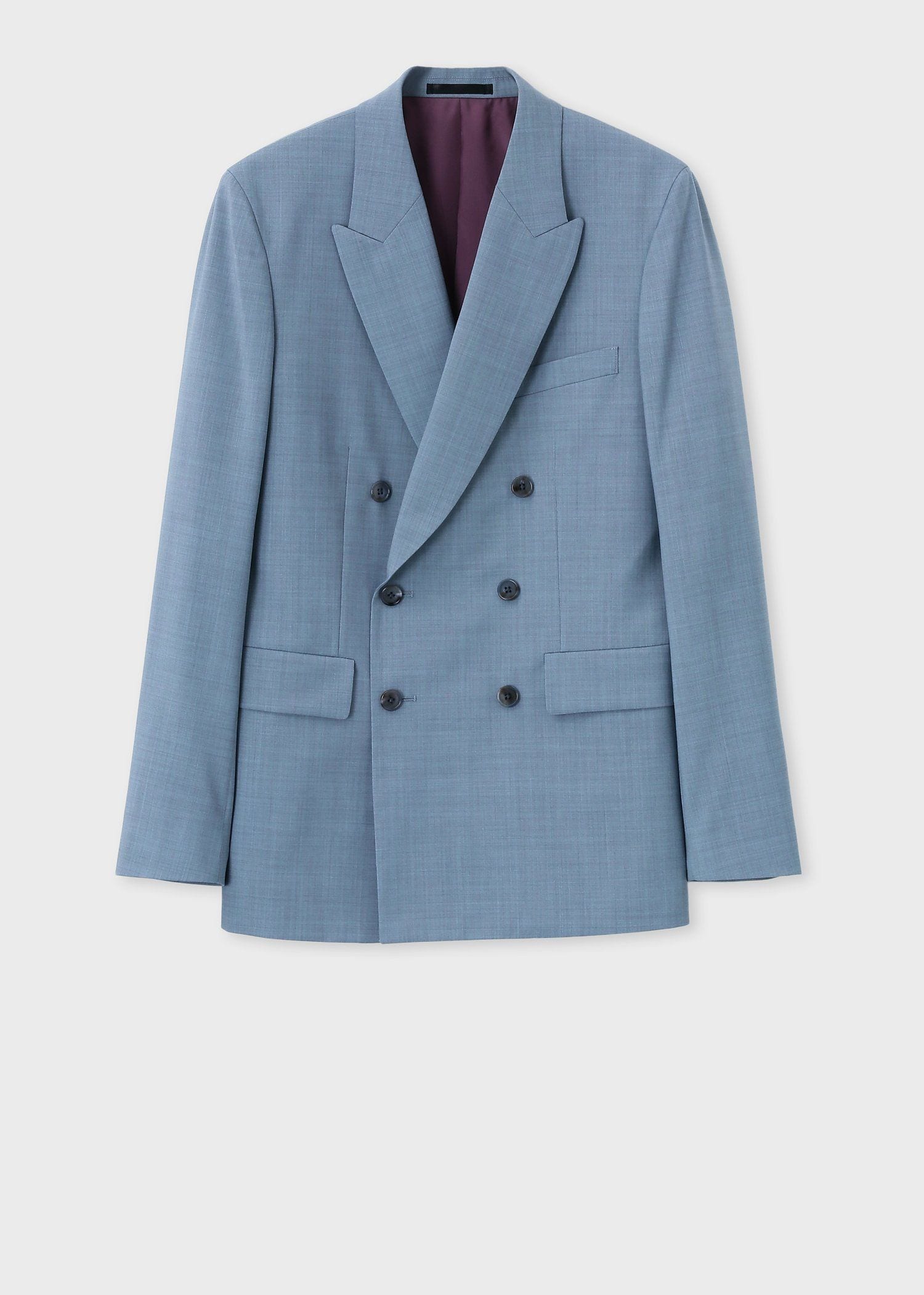 ソリッドカラー ダブルブレスト ジャケット