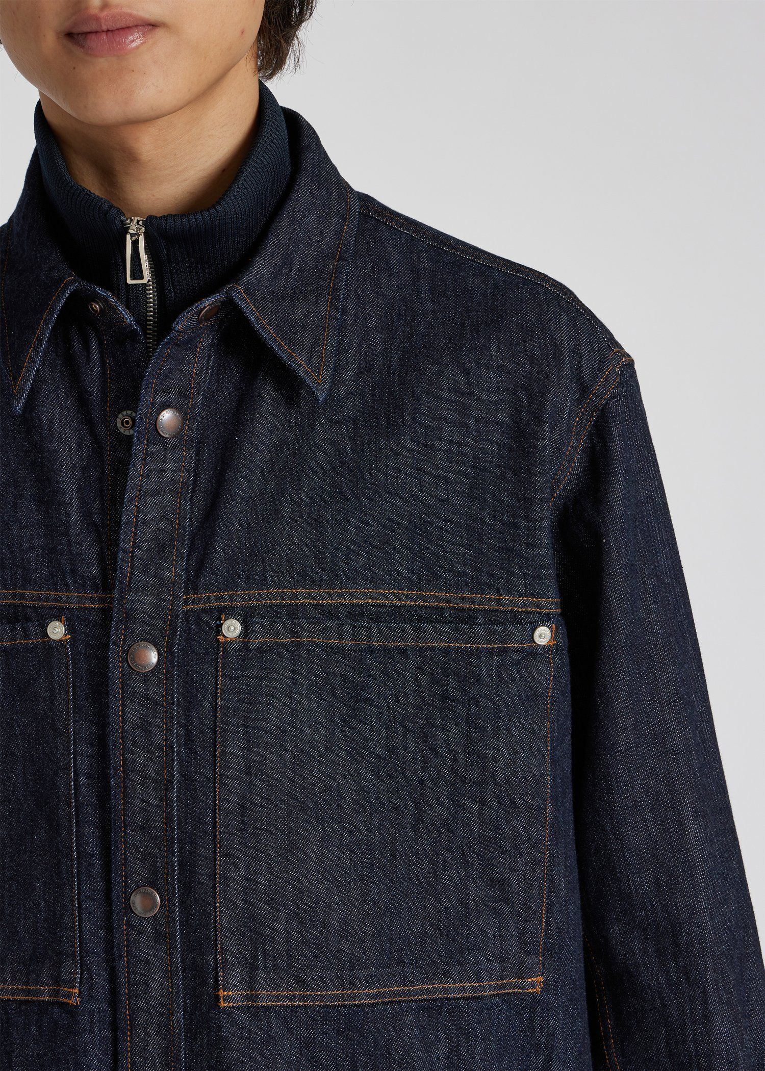 インディゴデニム シャツブルゾン