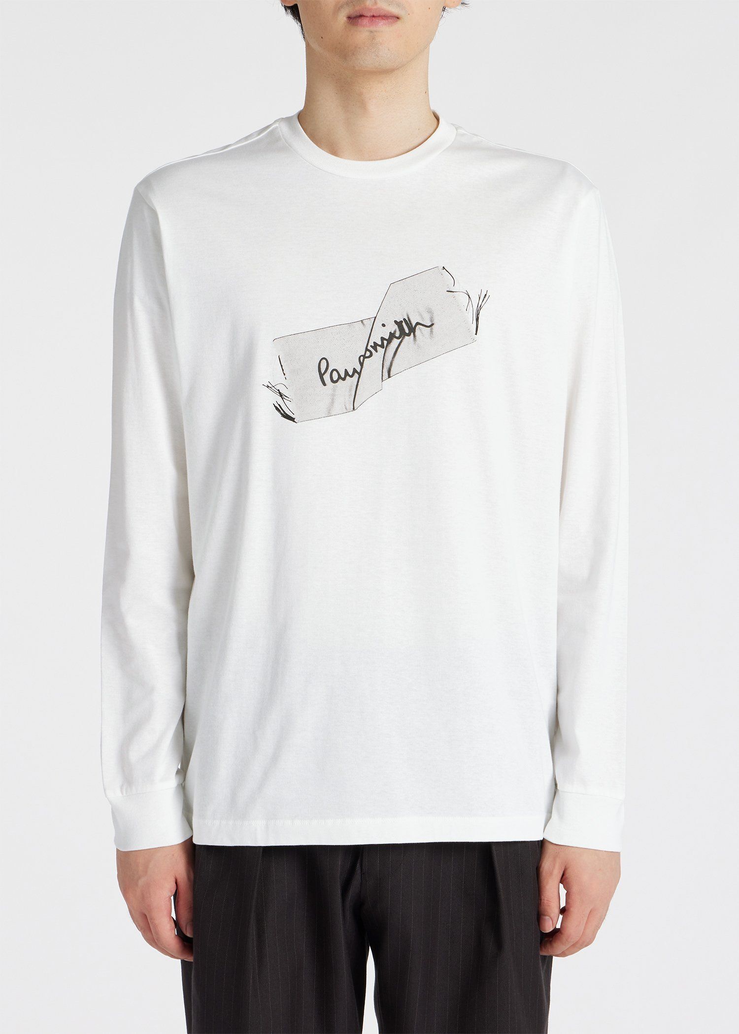 "Ripped Tag" ロングスリーブTシャツ