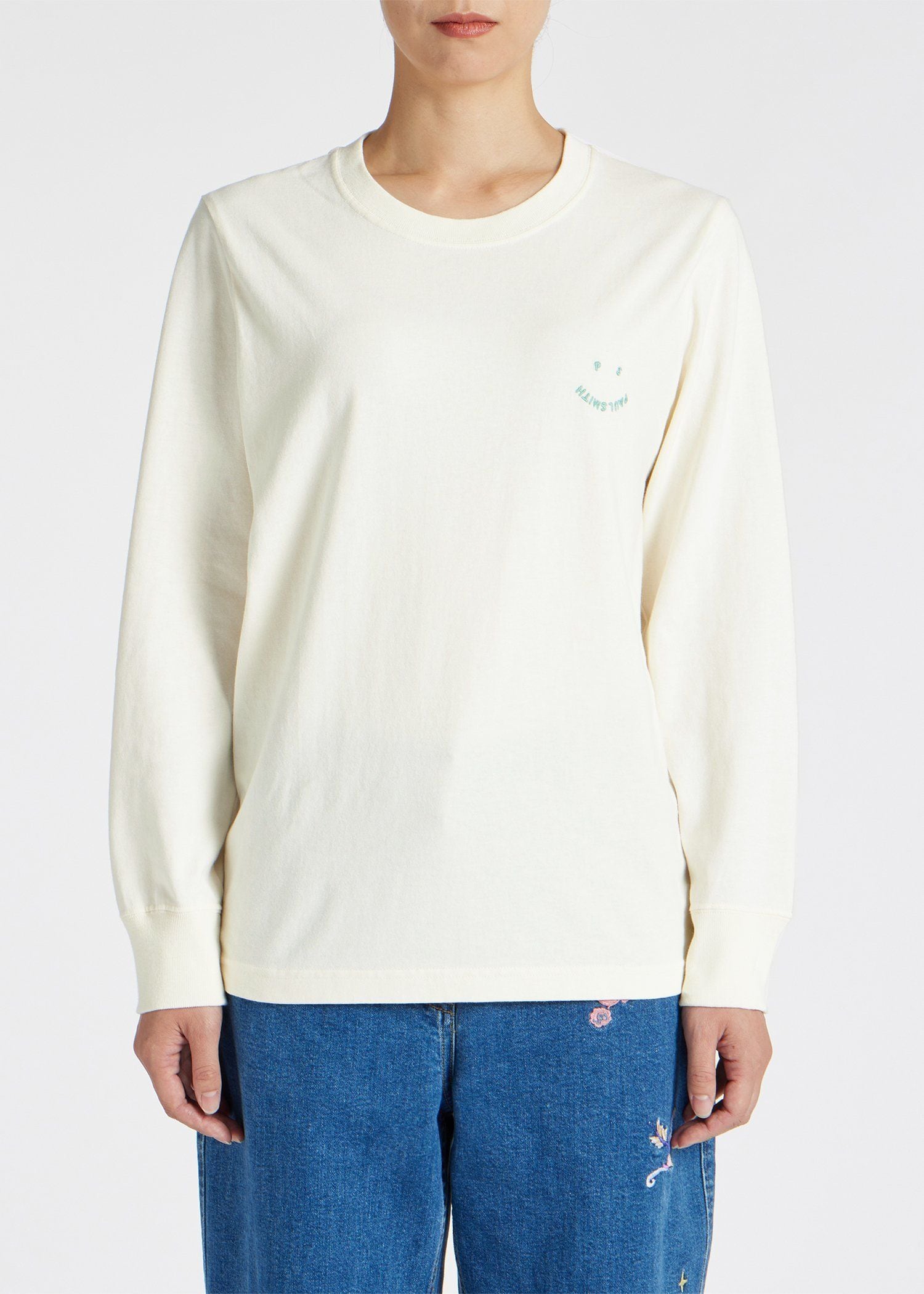 "Happy" 長袖Tシャツ