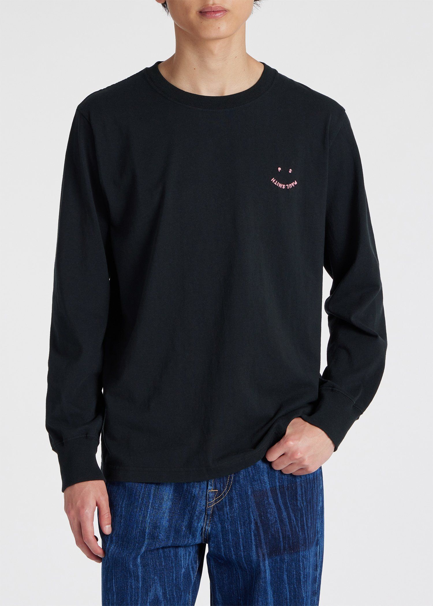 "Happy" 長袖Tシャツ