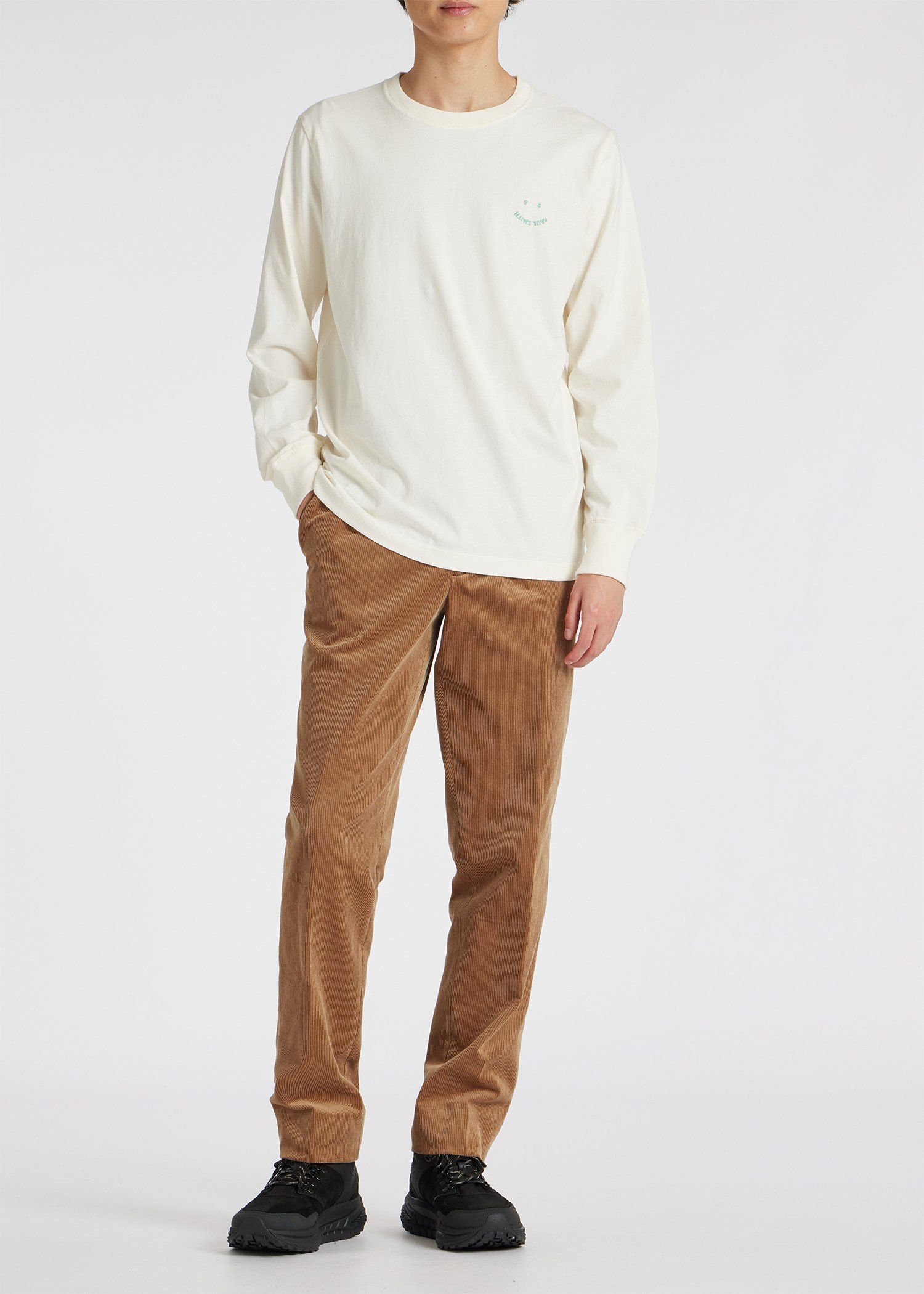 "Happy" 長袖Tシャツ