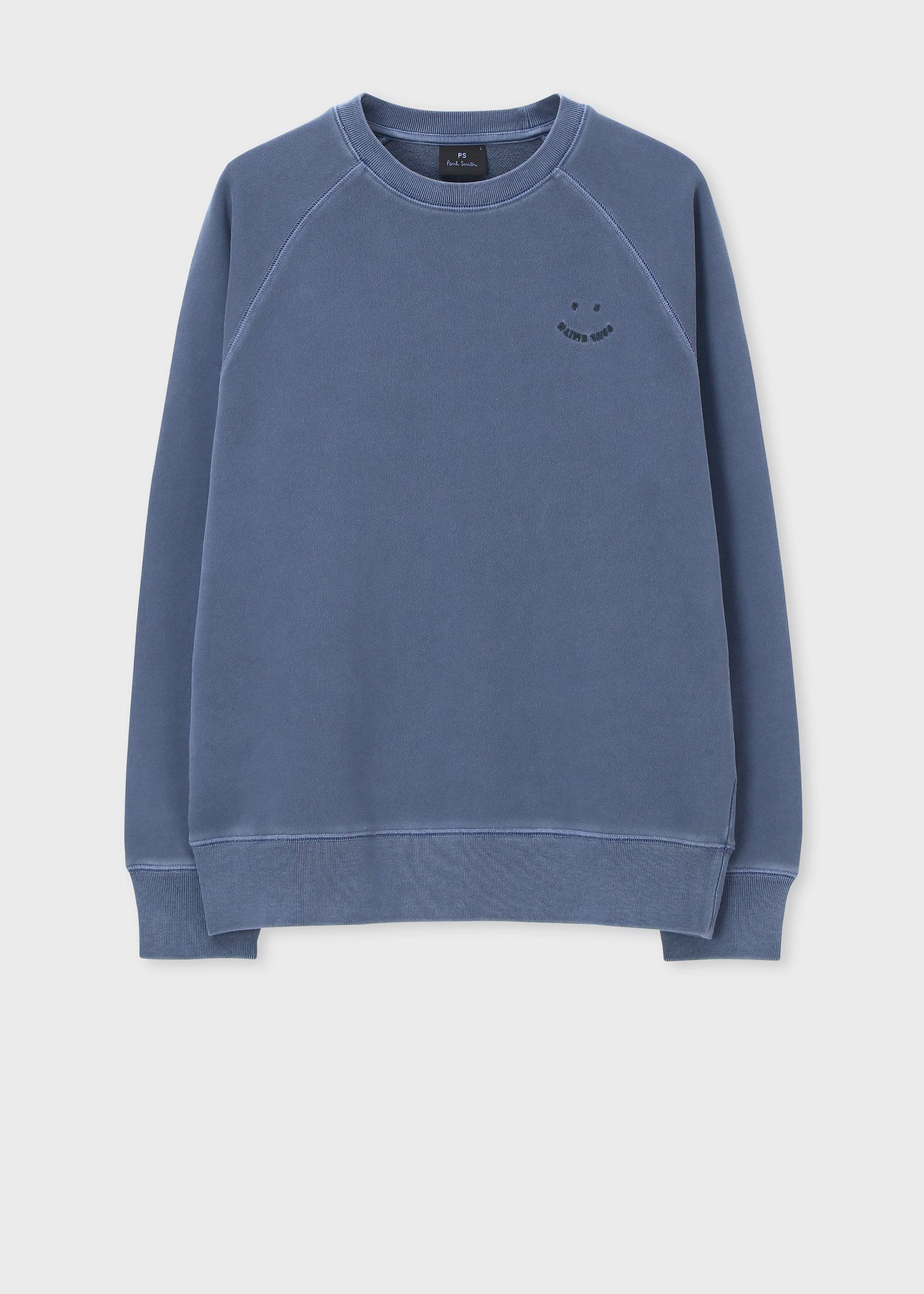 "Happy" ラグランスリーブ スウェット