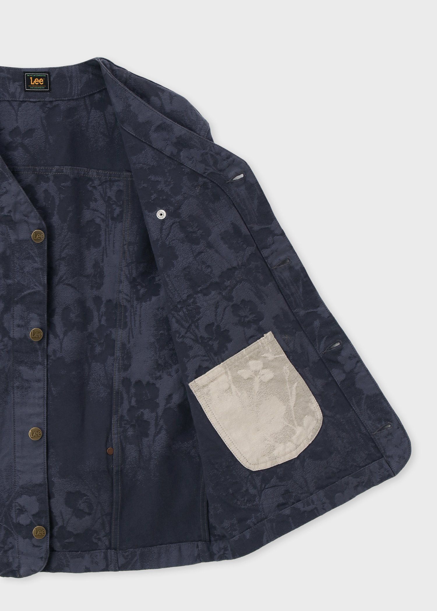 Paul Smith + Lee ジャカード ノーカラー ブルゾン