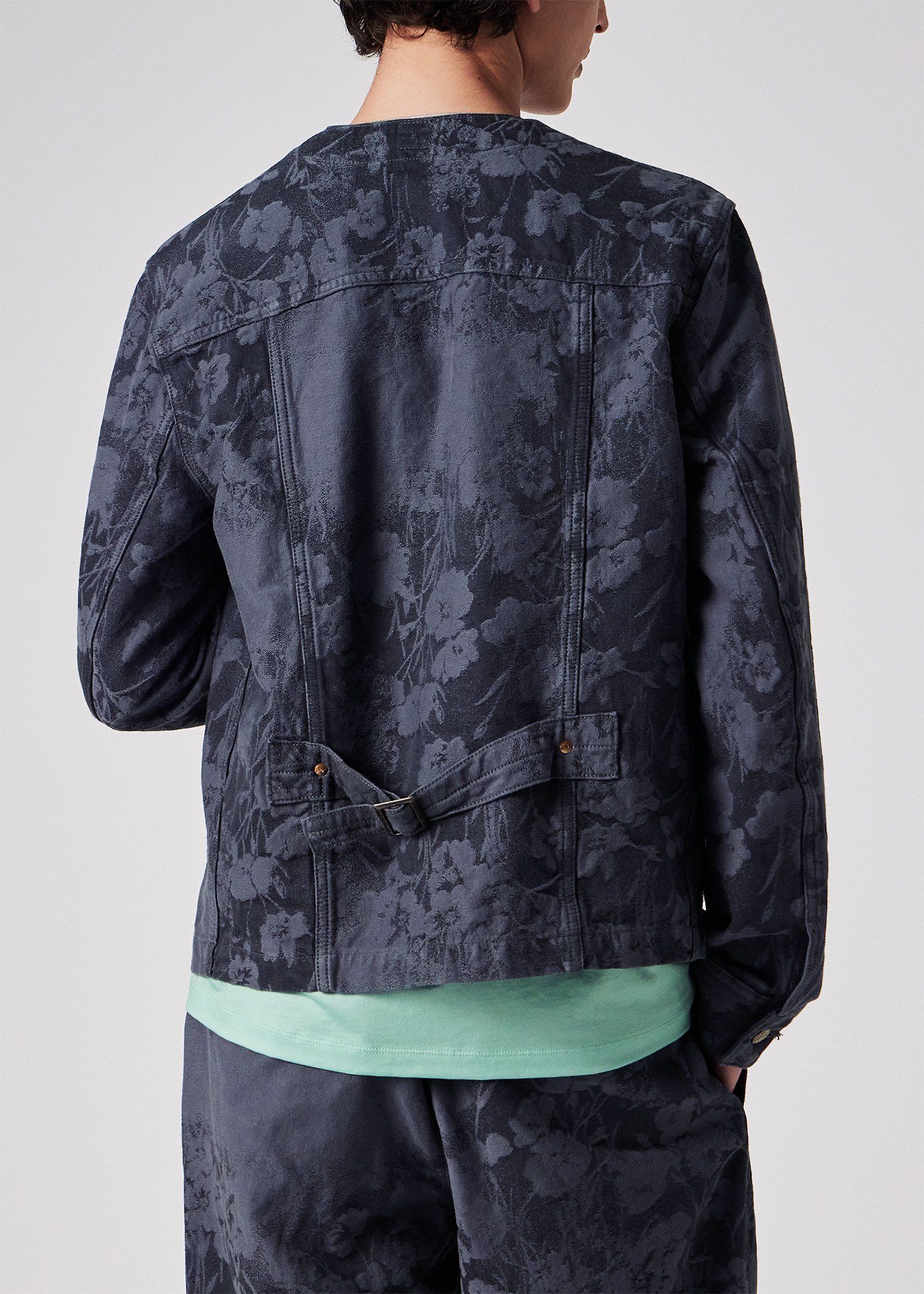 Paul Smith + Lee ジャカード ノーカラー ブルゾン