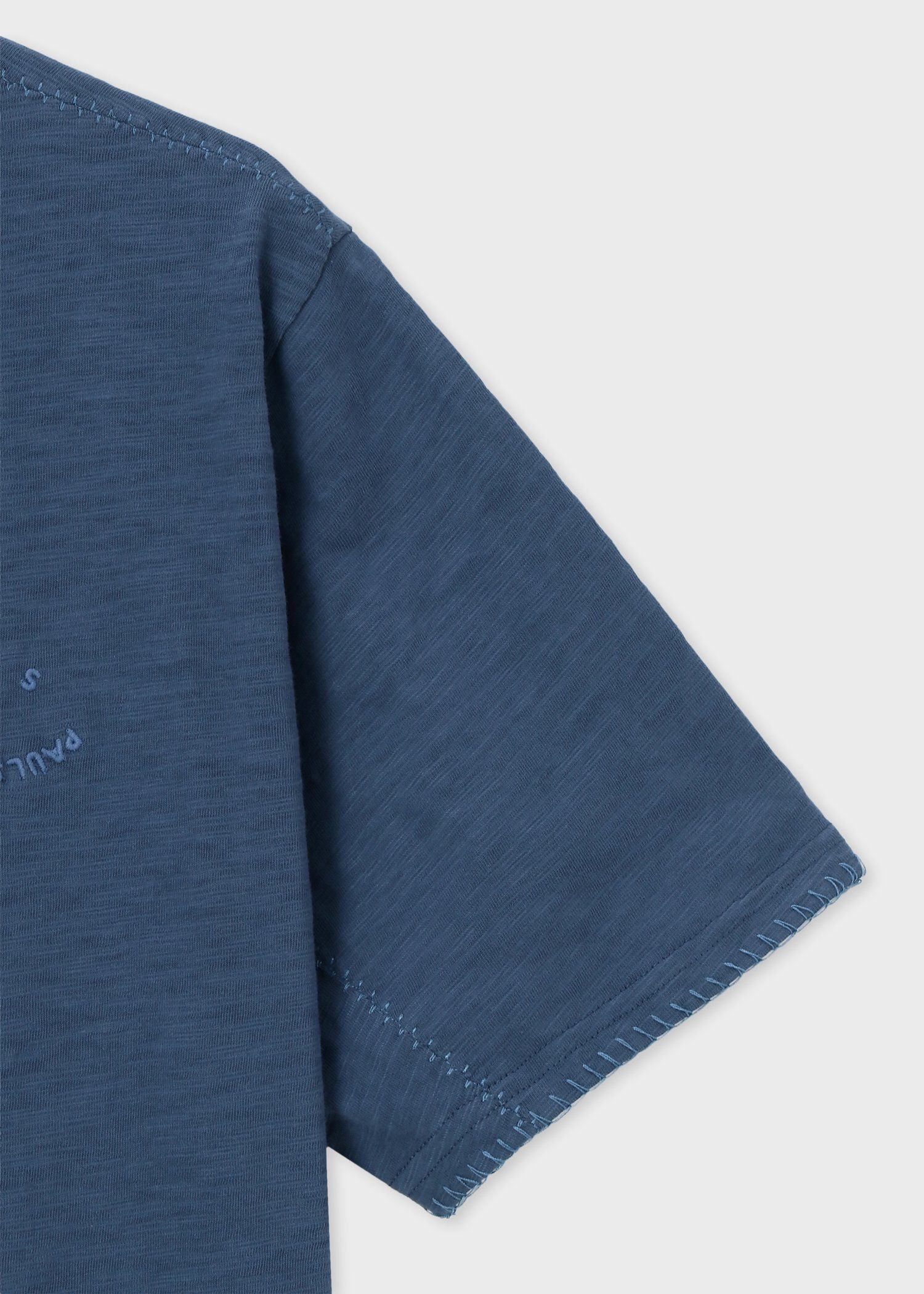 "Happy" ブランケットエンブロイダリー Tシャツ