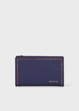 ストライプインセット コイン＆キーケース