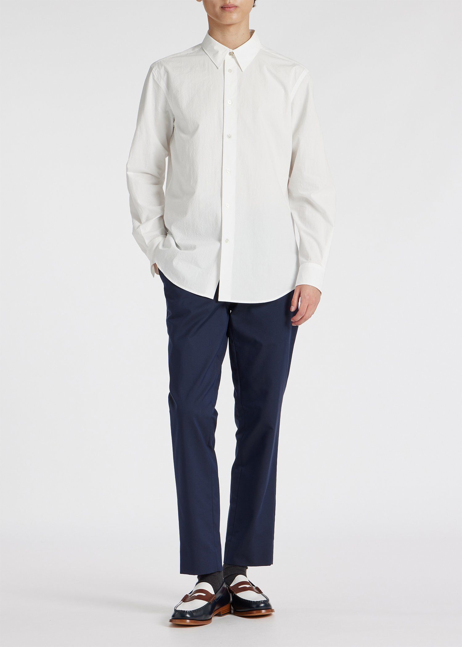 アーティストストライプ エンブロイダリー シャツ