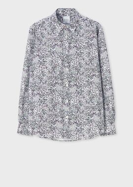 "Sketch Floral" カジュアルシャツ