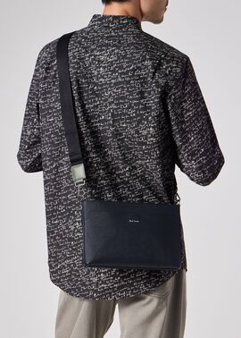 シグネチャーストライププラー 2WAY ミニショルダーバッグ（ネイビー