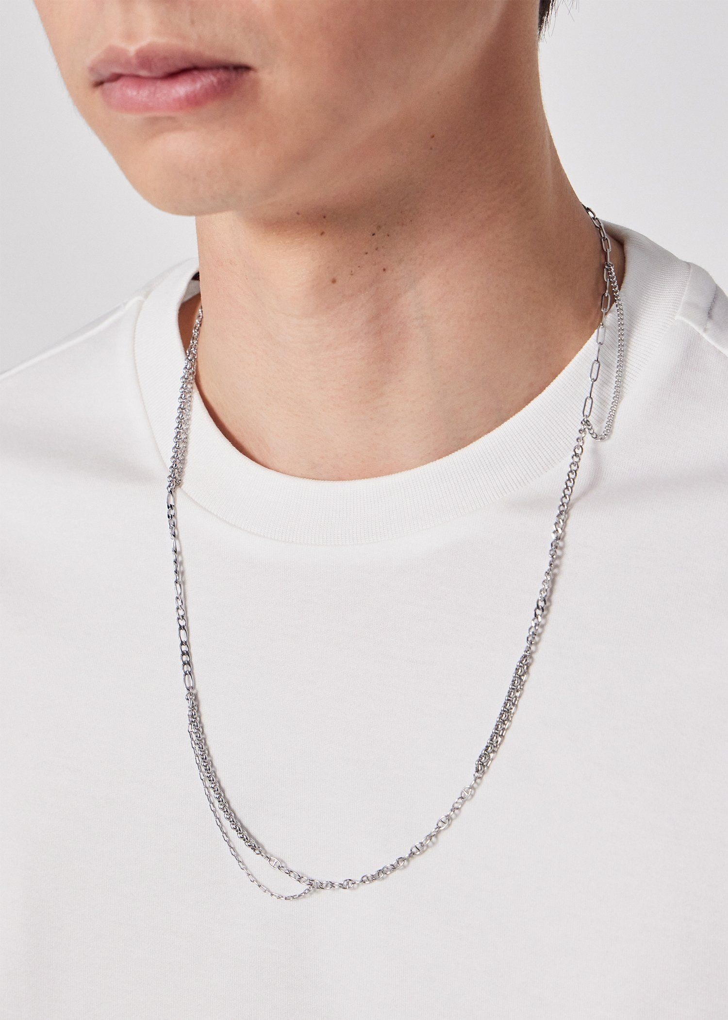 "Layered Mixed Chain" ネックレス