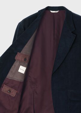 ナローウェールコーデュロイ 2Bジャケット（ネイビー） ｜ポール・スミス