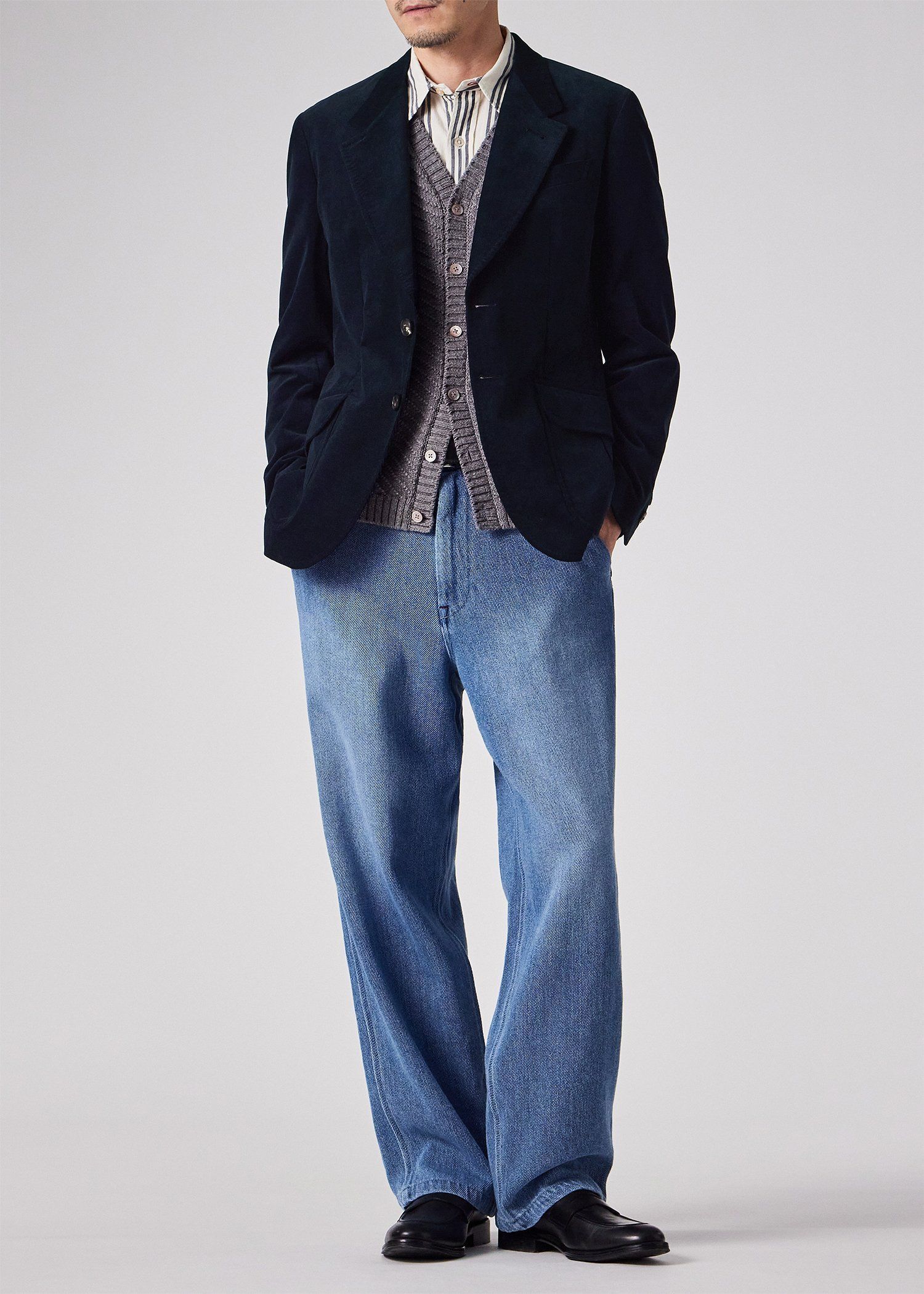 ナローウェールコーデュロイ 2Bジャケット（ネイビー） ｜ポール・スミス