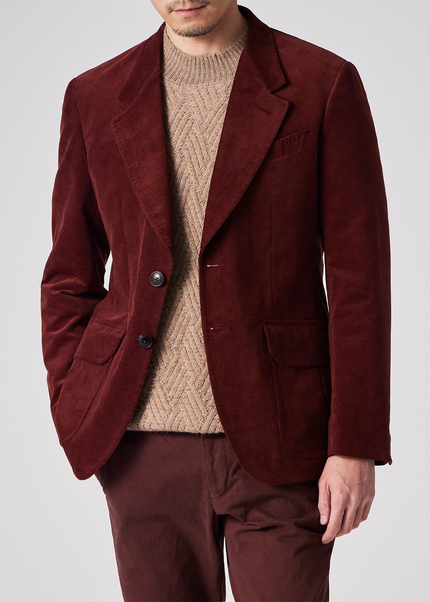 ナローウェールコーデュロイ 2Bジャケット