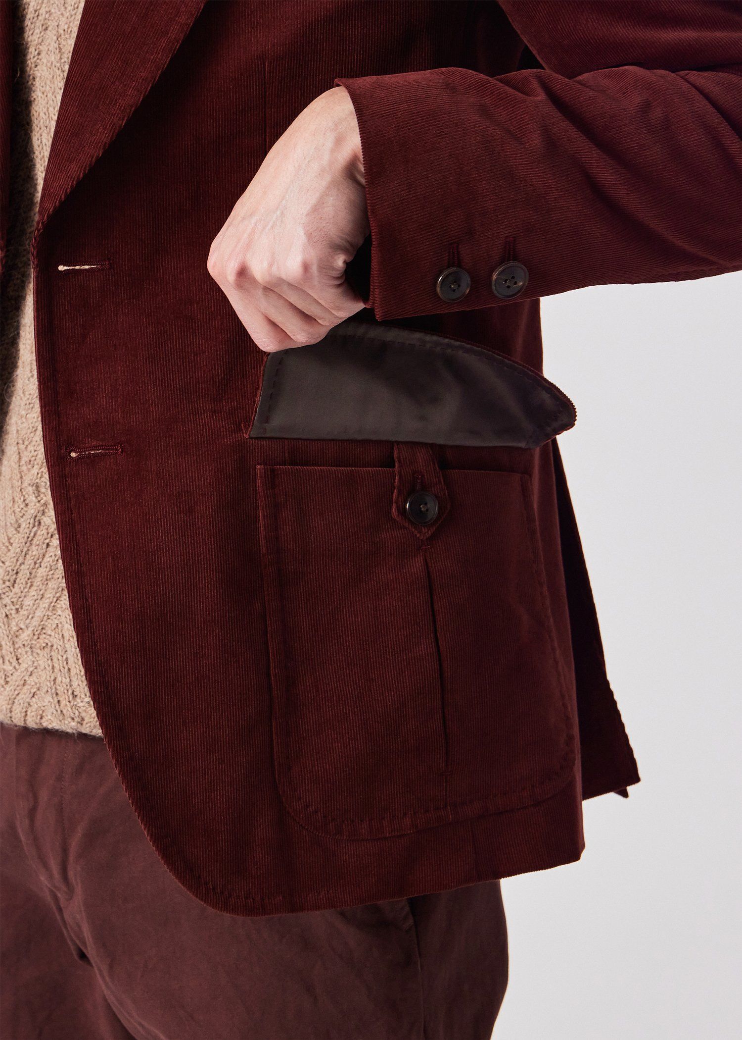 ナローウェールコーデュロイ 2Bジャケット