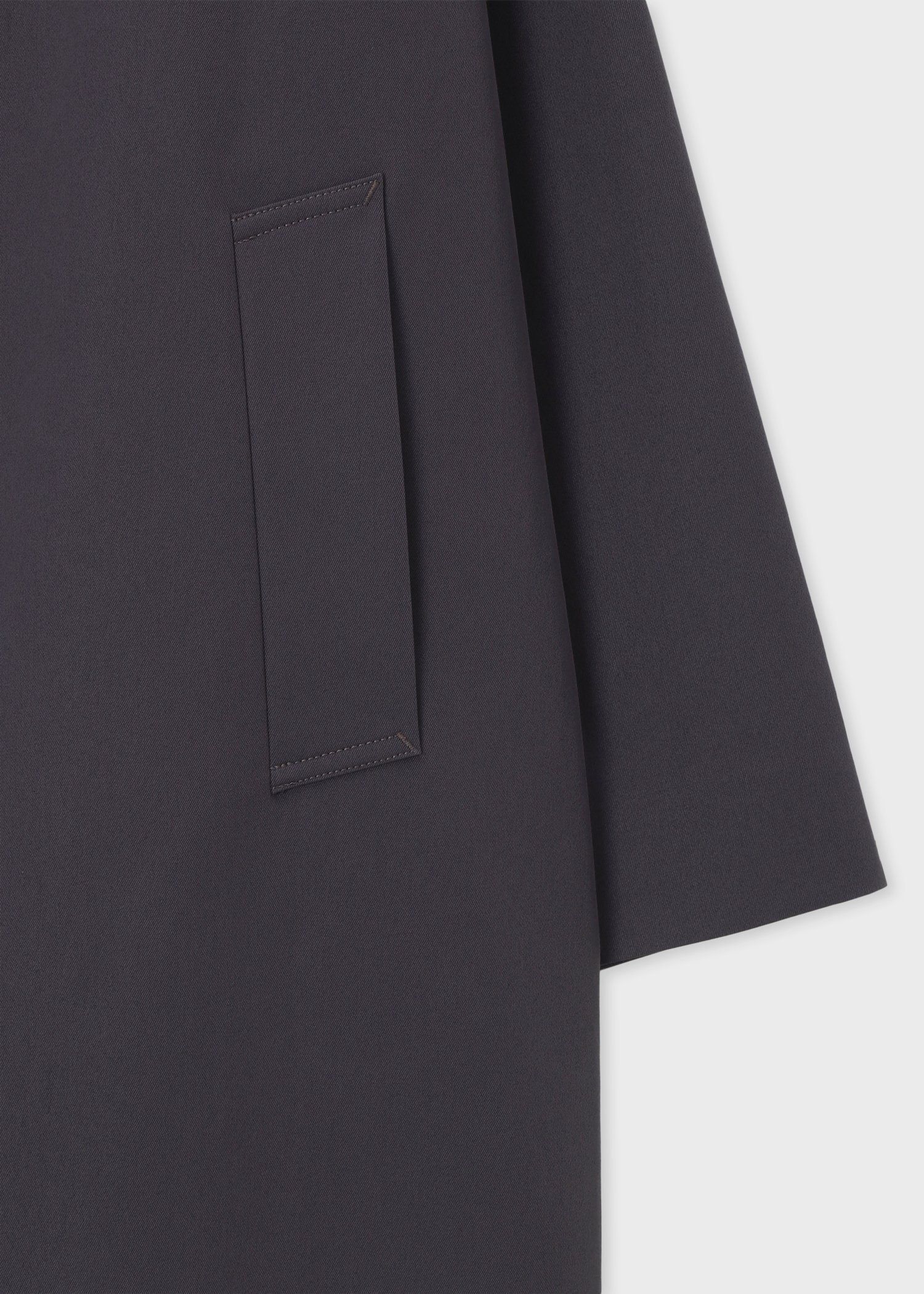 ライトポリエステル ワイドシルエット ステンカラーコート